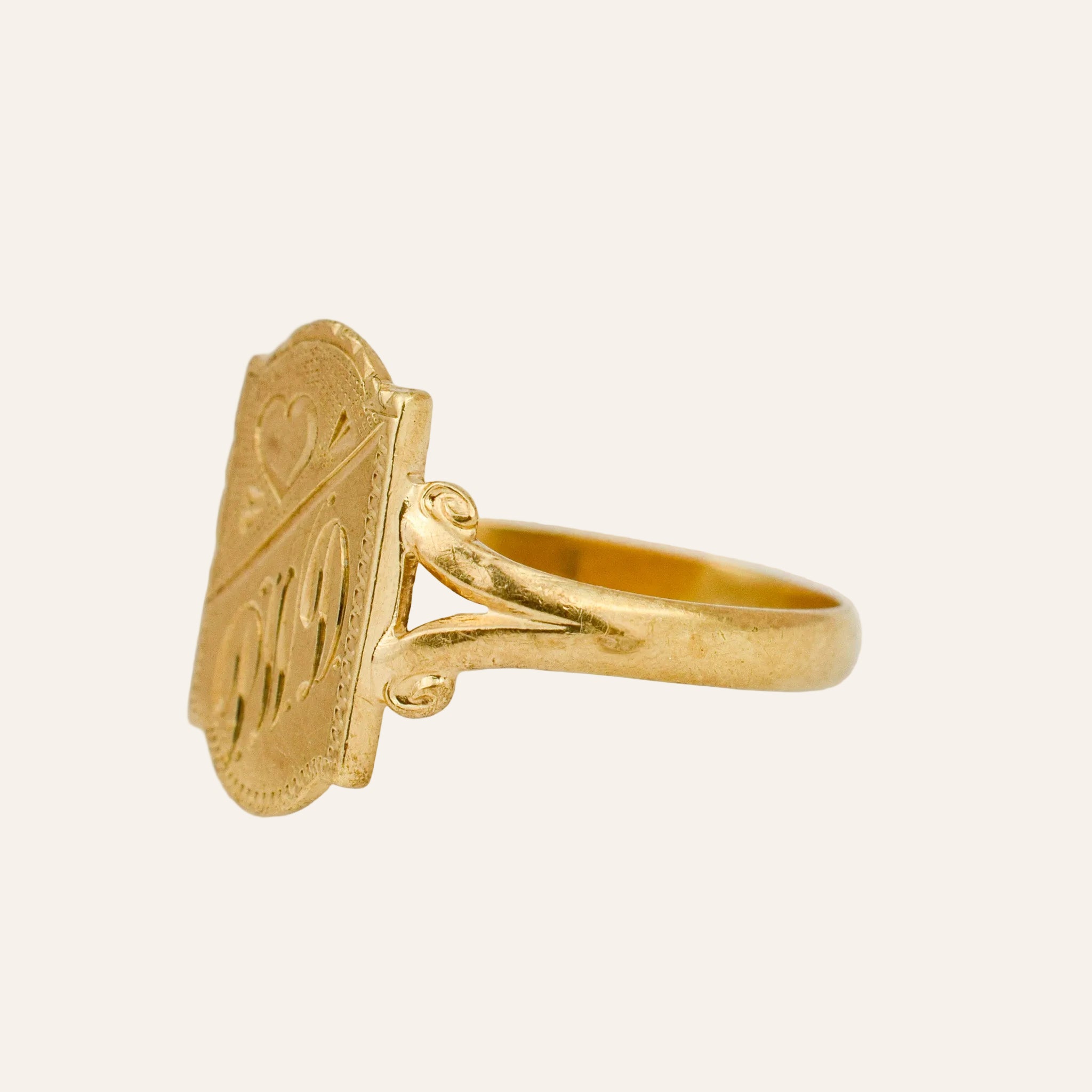 Antique 'PWD' Signet Ring