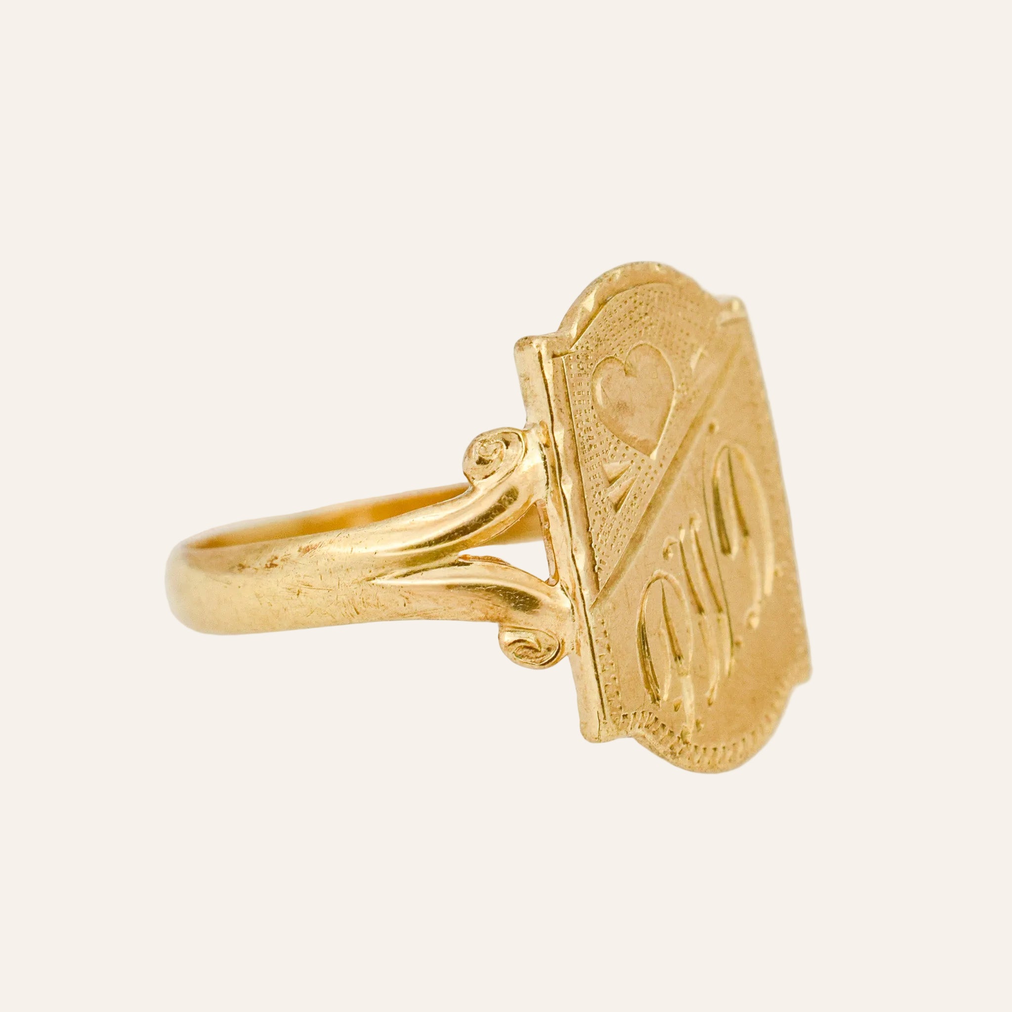 Antique 'PWD' Signet Ring