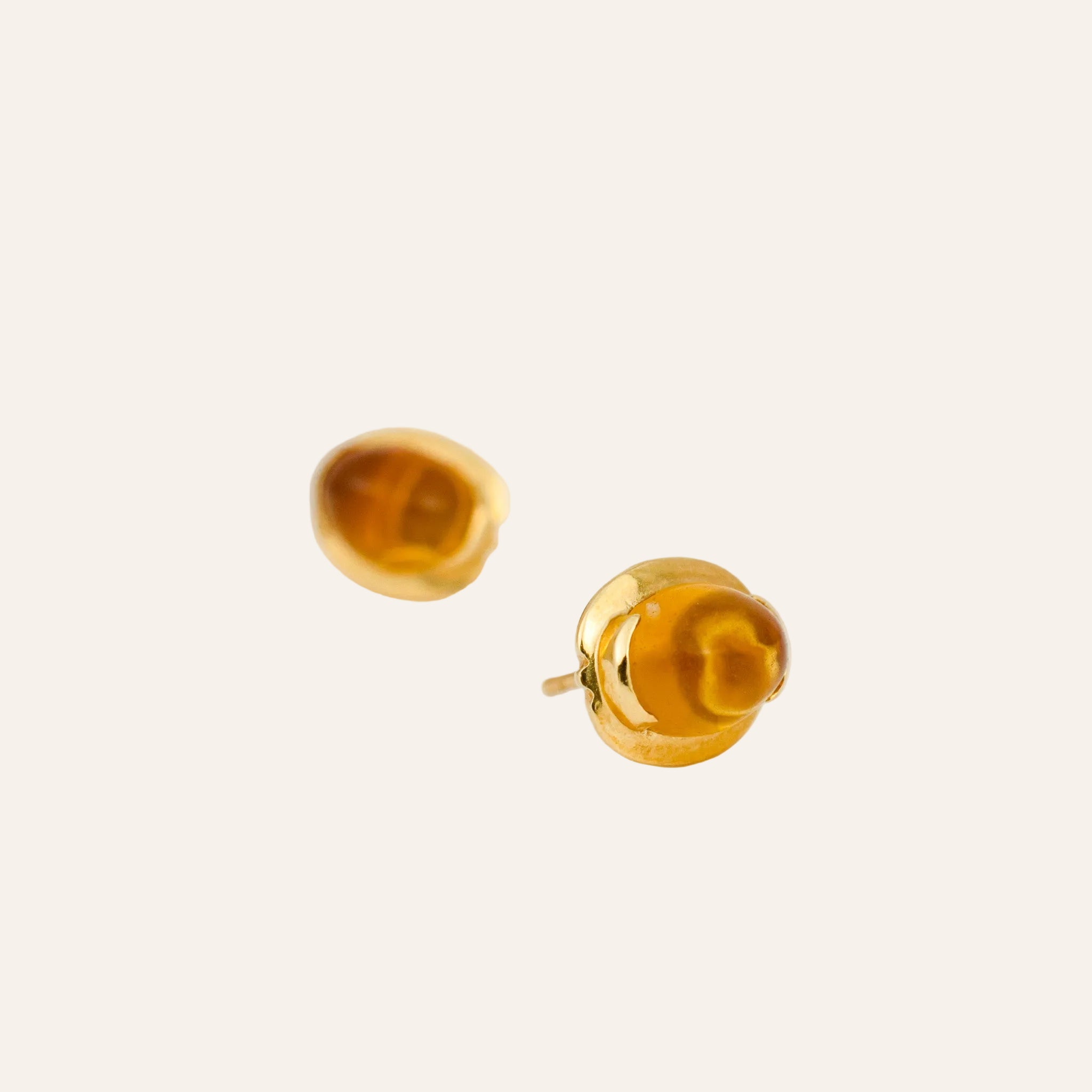 Amber Stud Earrings