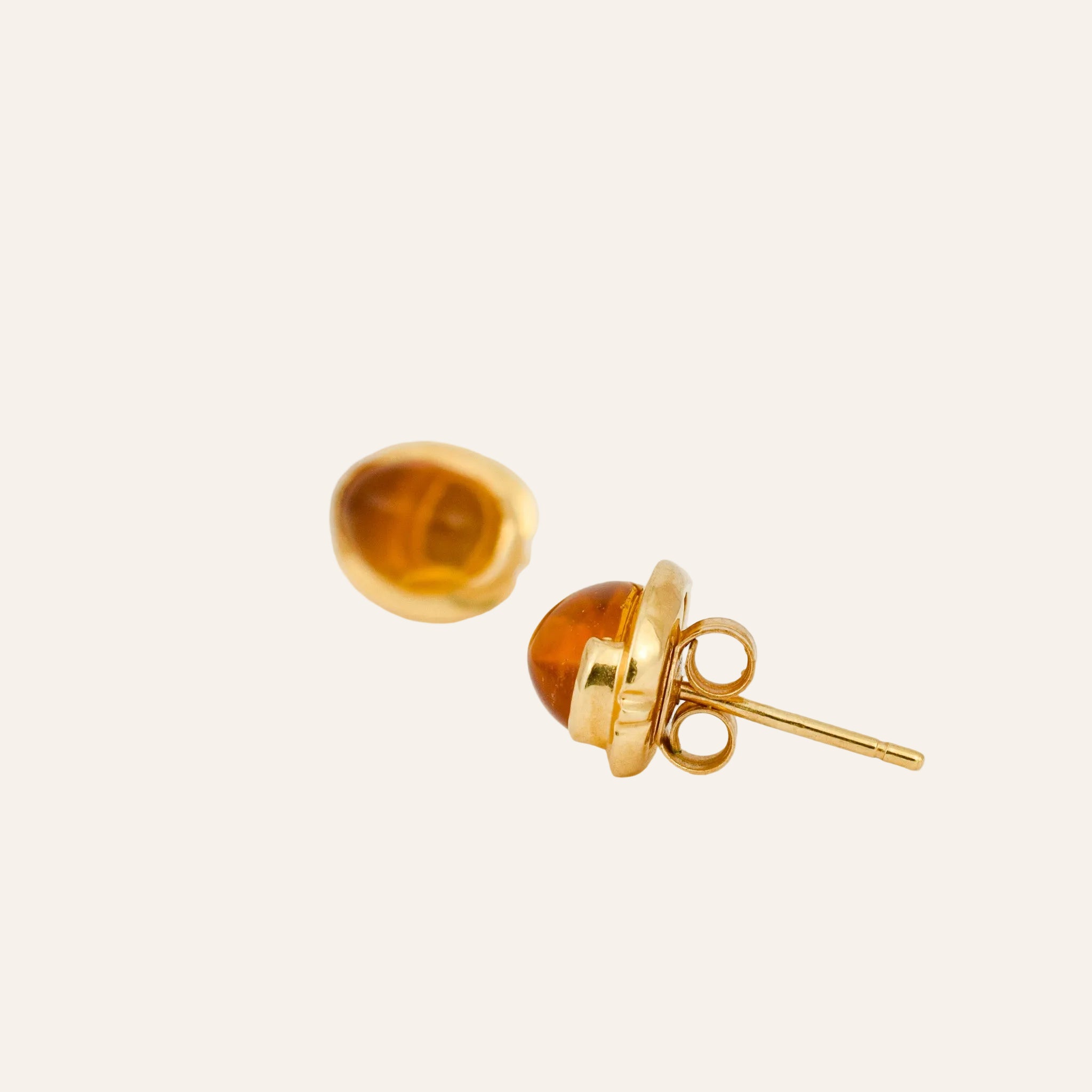 Amber Stud Earrings