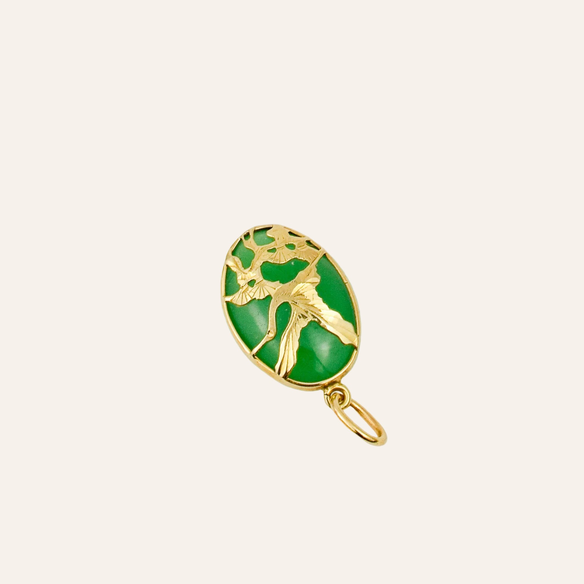 Chalcedony Bird Pendant