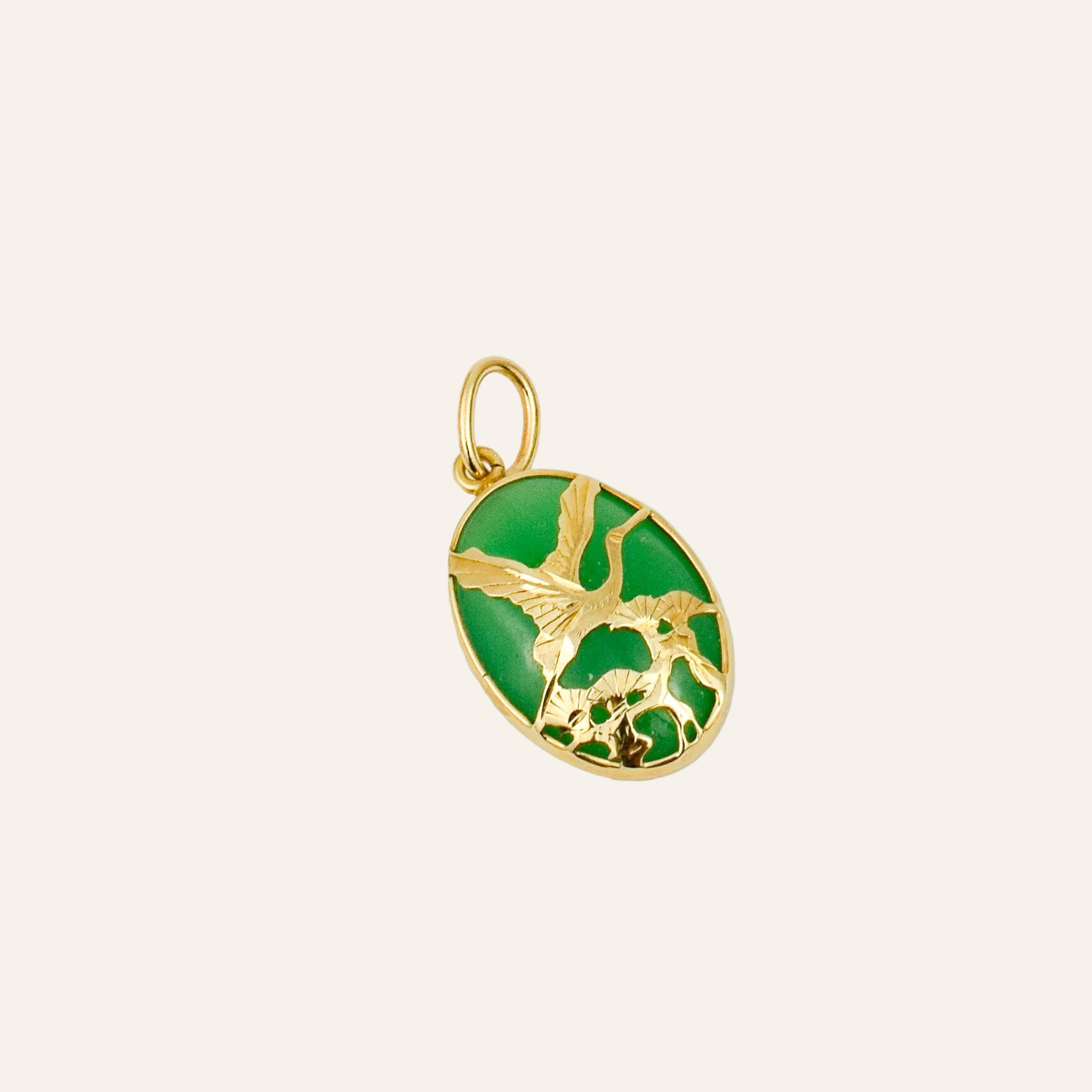 Chalcedony Bird Pendant