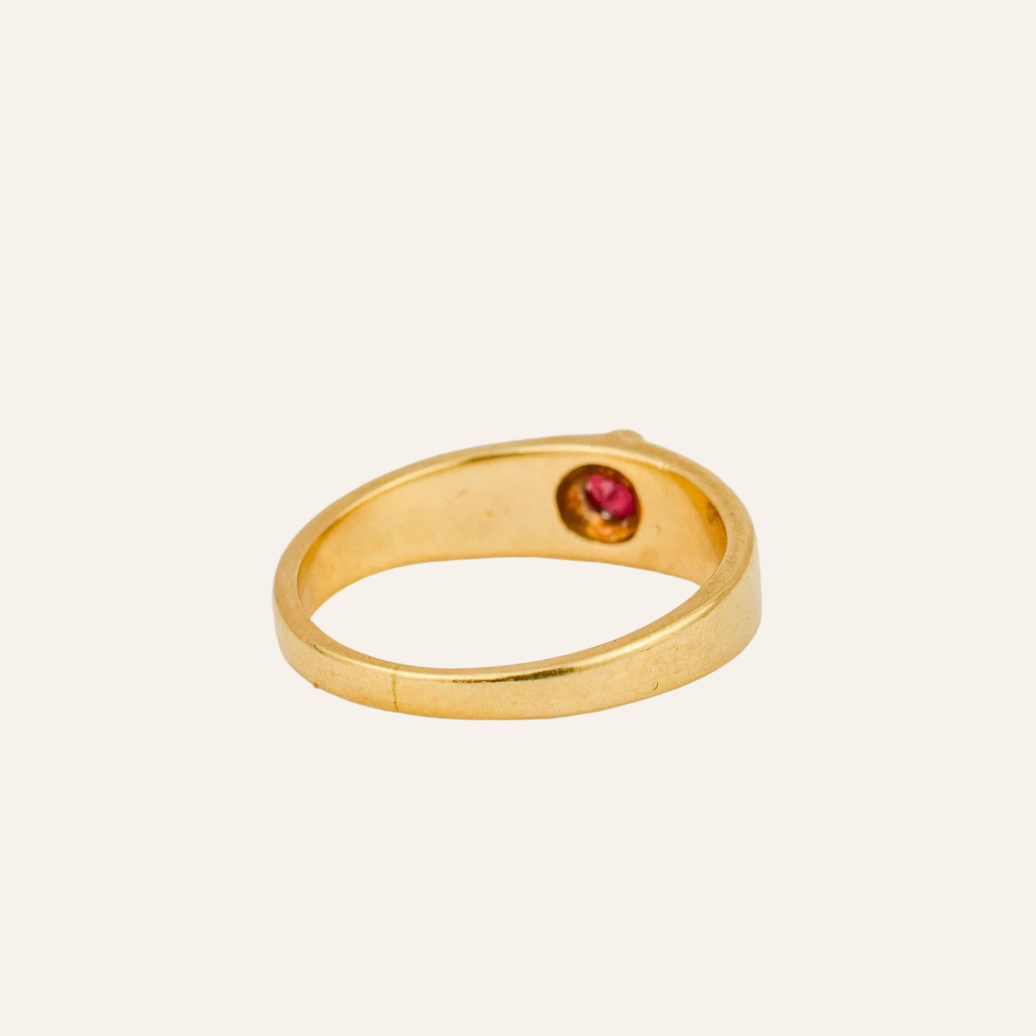 Solitaire Ruby Band