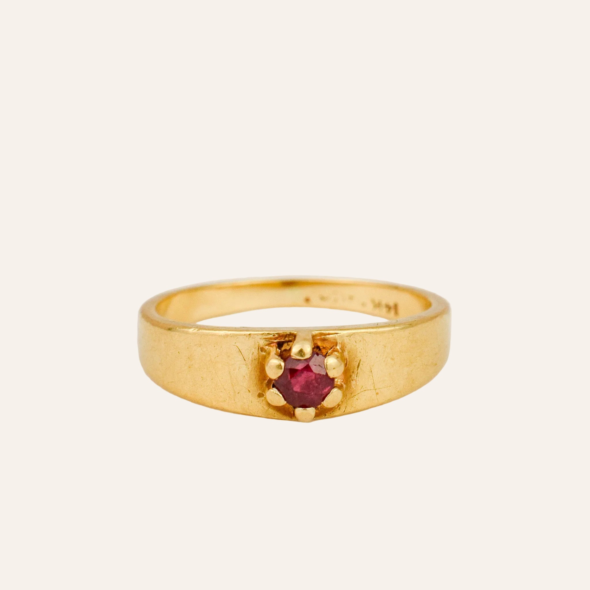 Solitaire Ruby Band