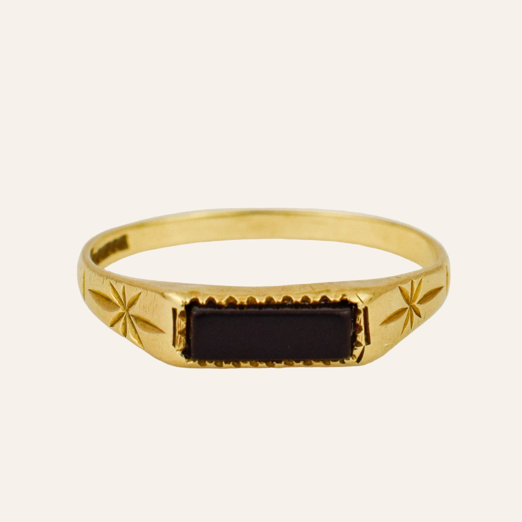 Onyx Bar Ring