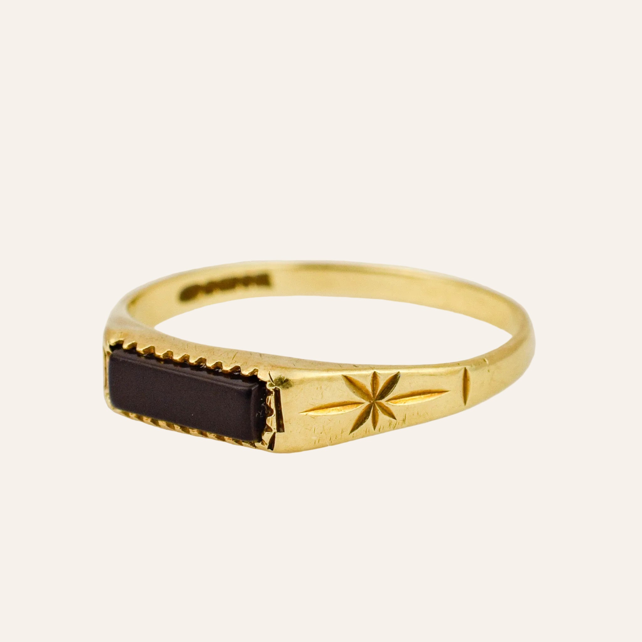 Onyx Bar Ring