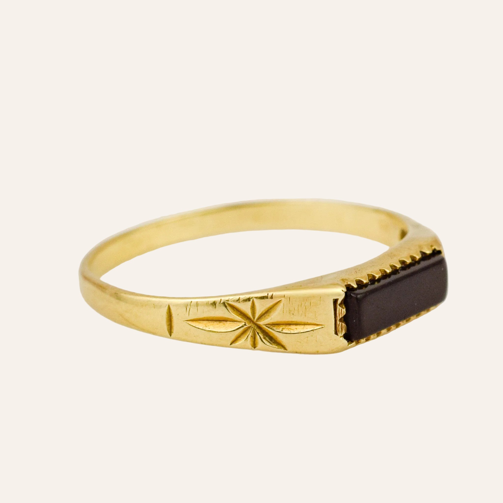 Onyx Bar Ring