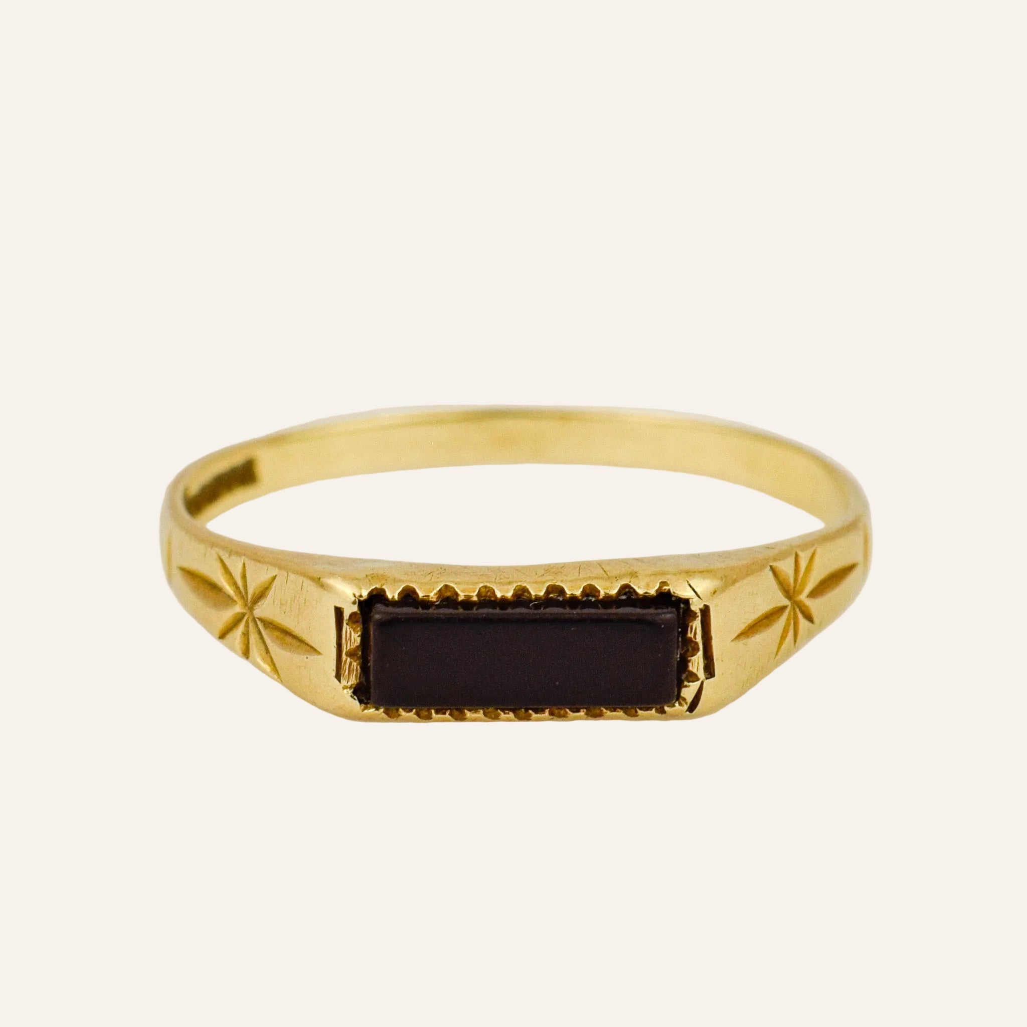 Onyx Bar Ring