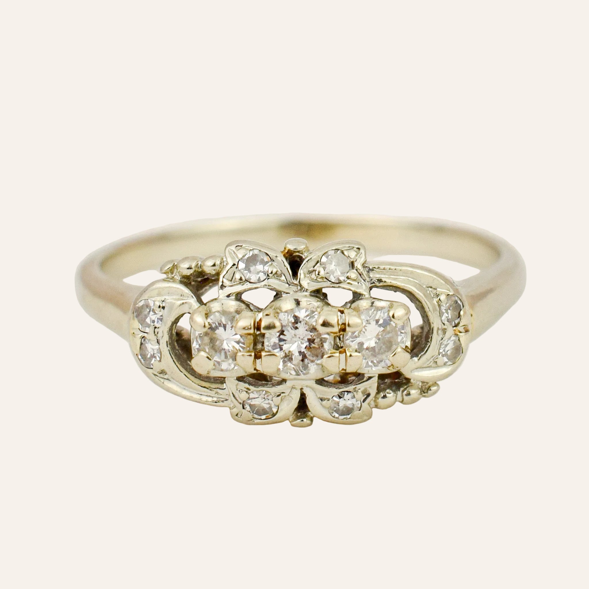 Antique Diamond Trilogy Ring