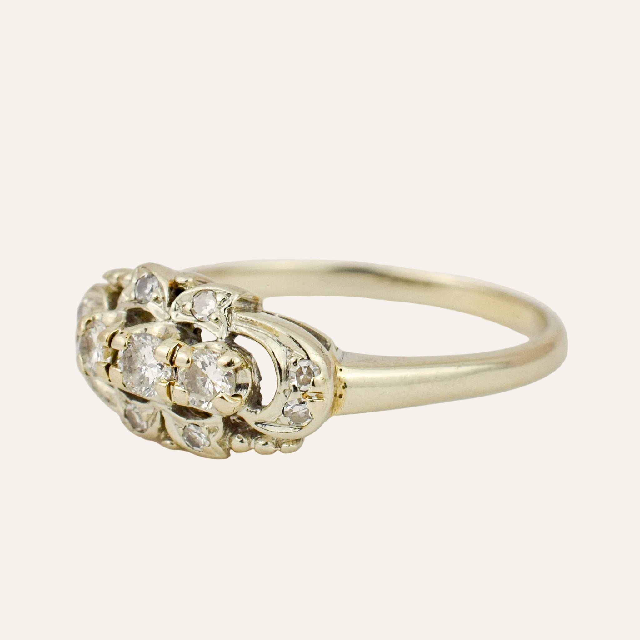 Antique Diamond Trilogy Ring