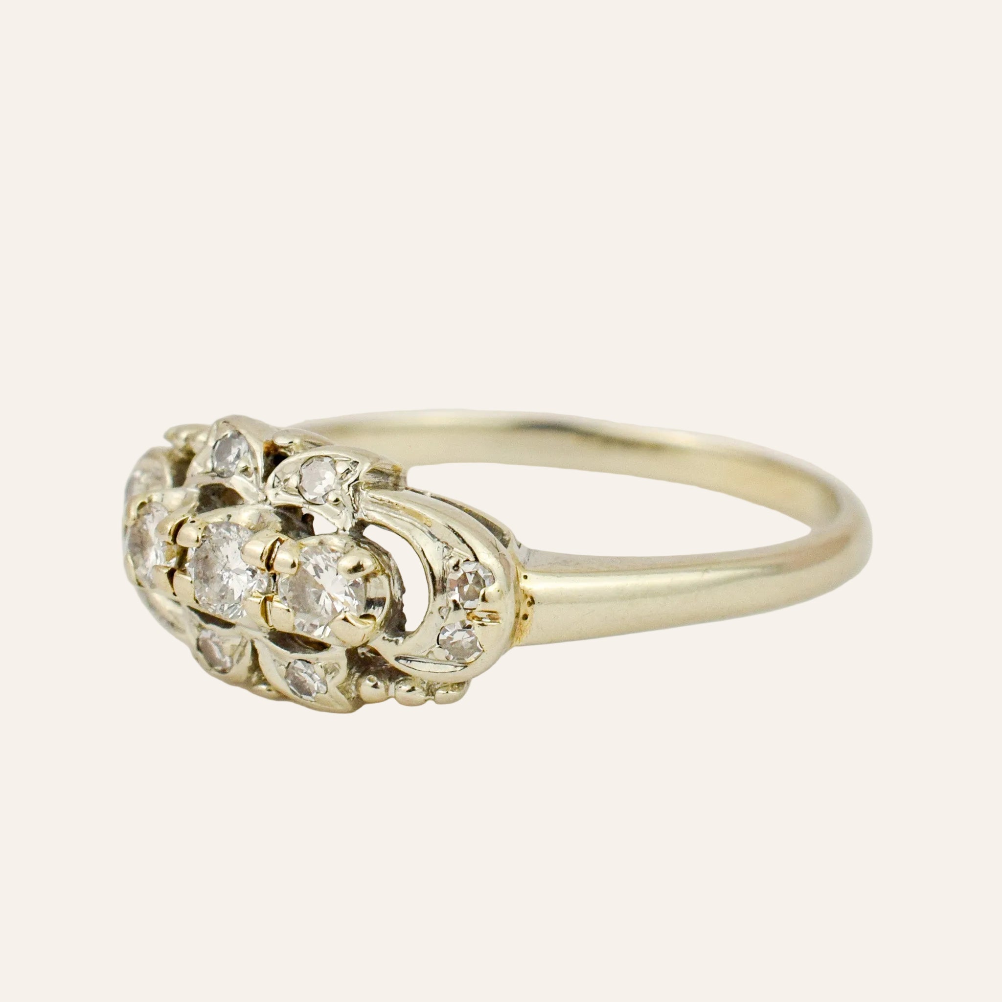 Antique Diamond Trilogy Ring