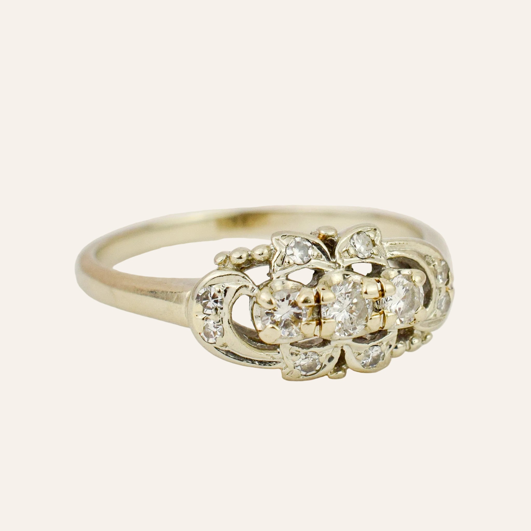 Antique Diamond Trilogy Ring