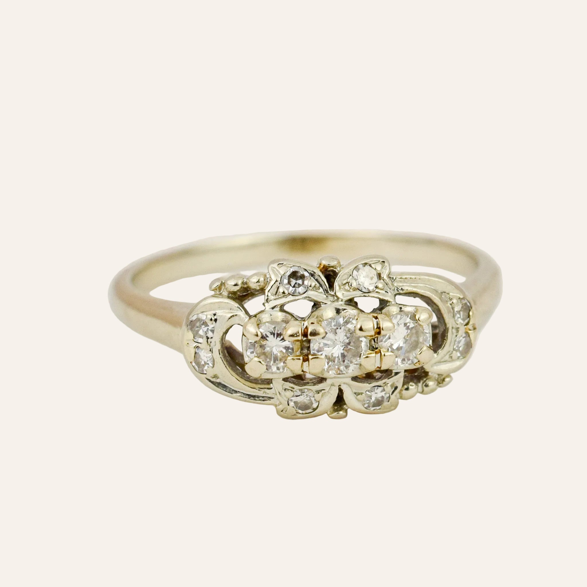 Antique Diamond Trilogy Ring