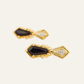 Onyx & Diamond Drop Earrings