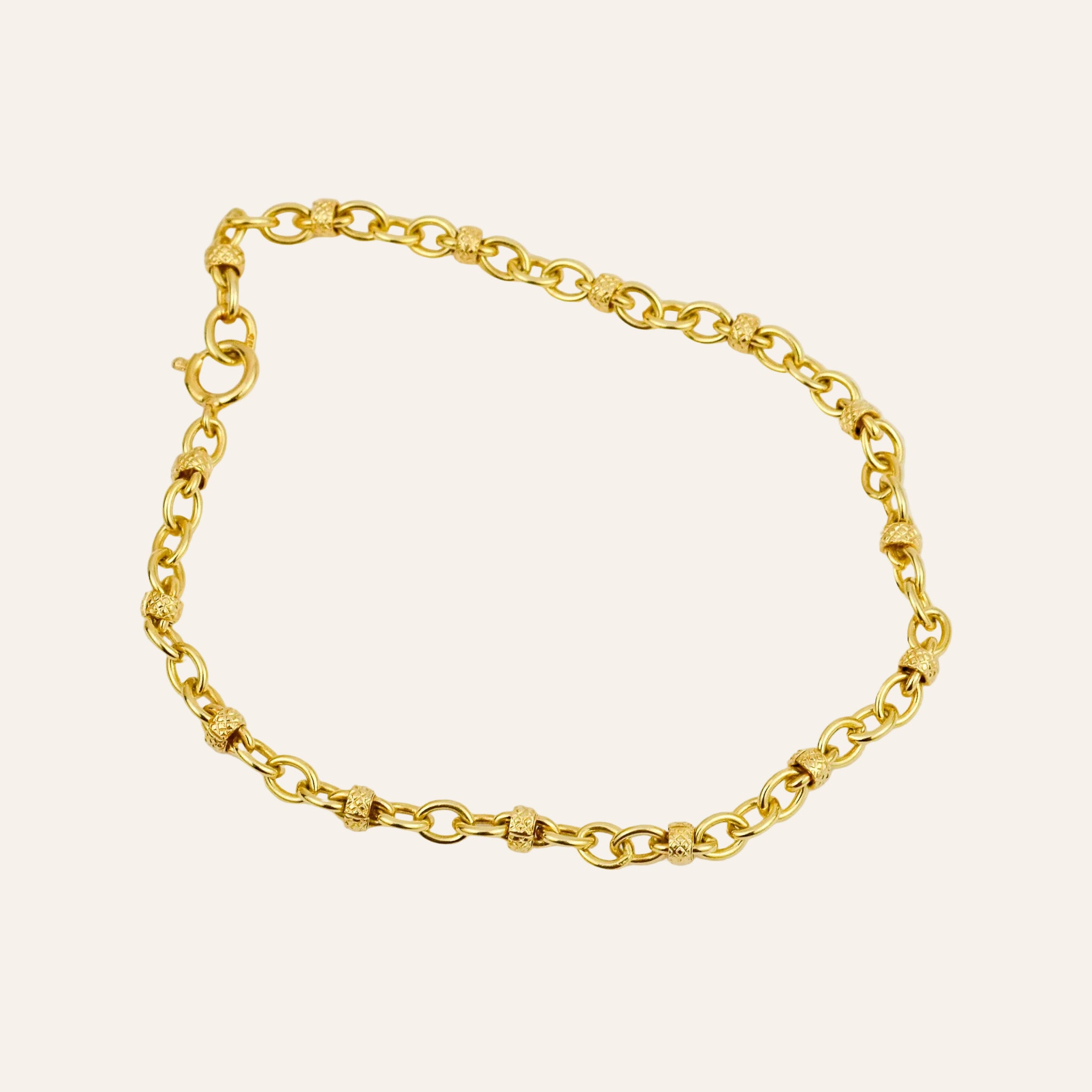 7" Rolo & Bead Bracelet