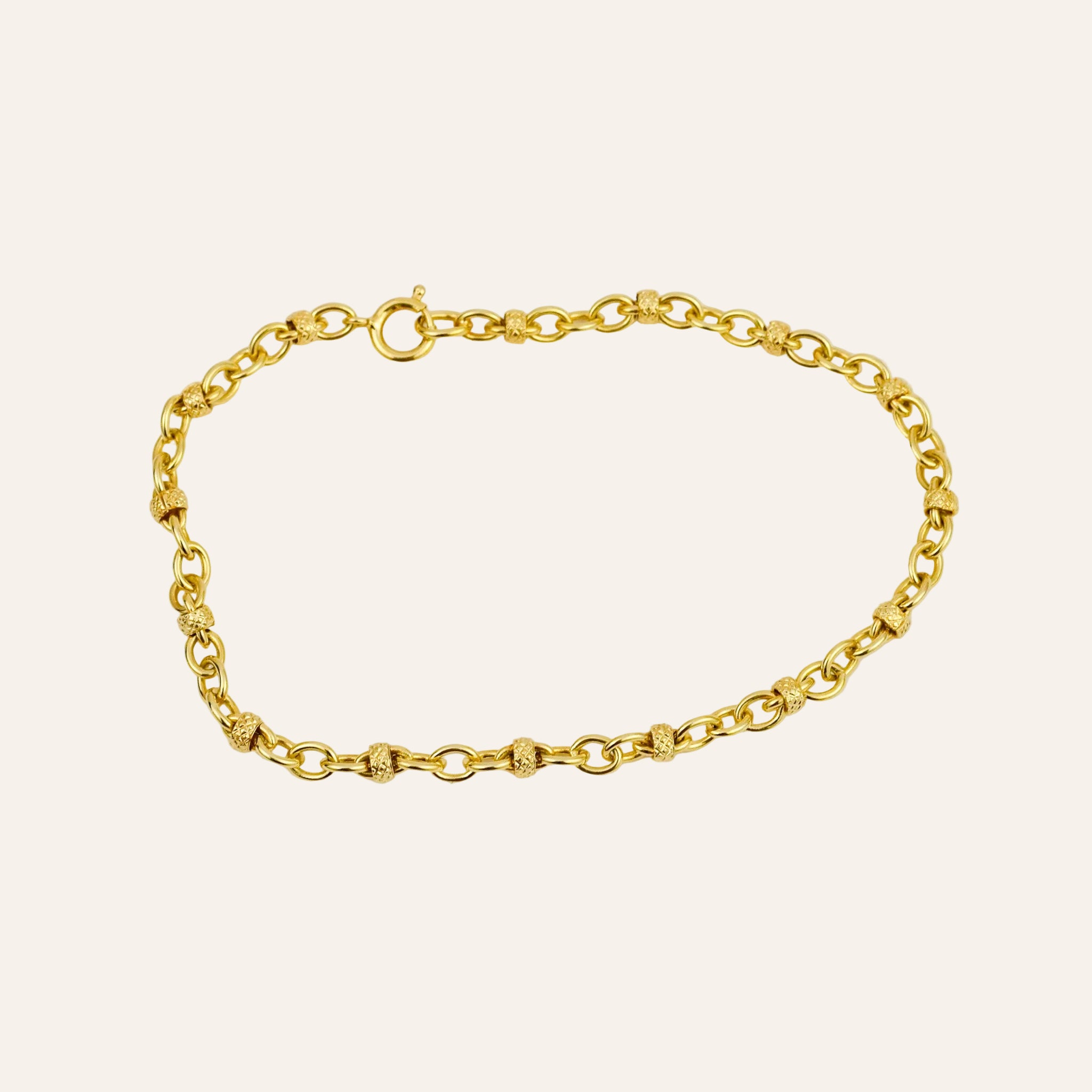 7" Rolo & Bead Bracelet