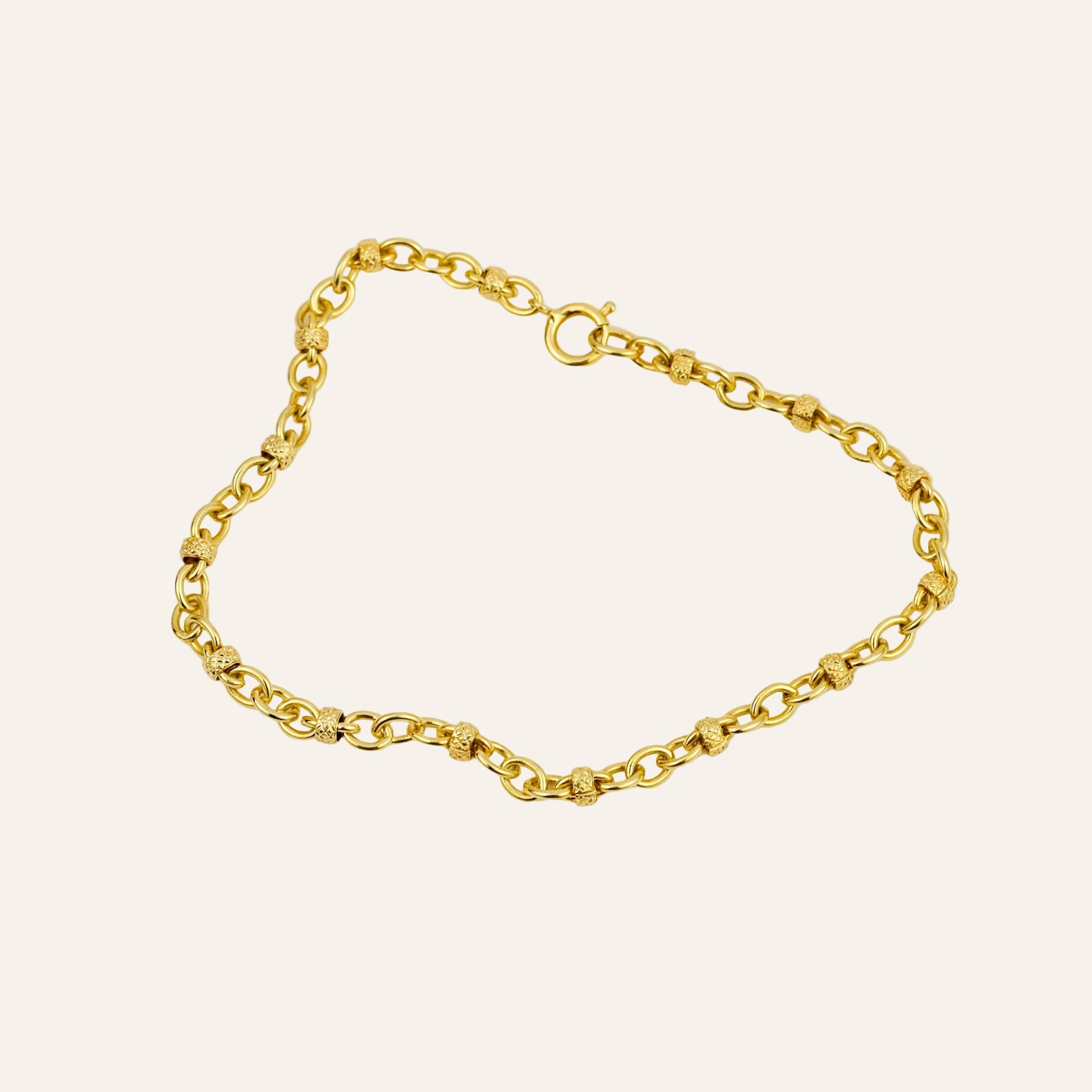 7" Rolo & Bead Bracelet