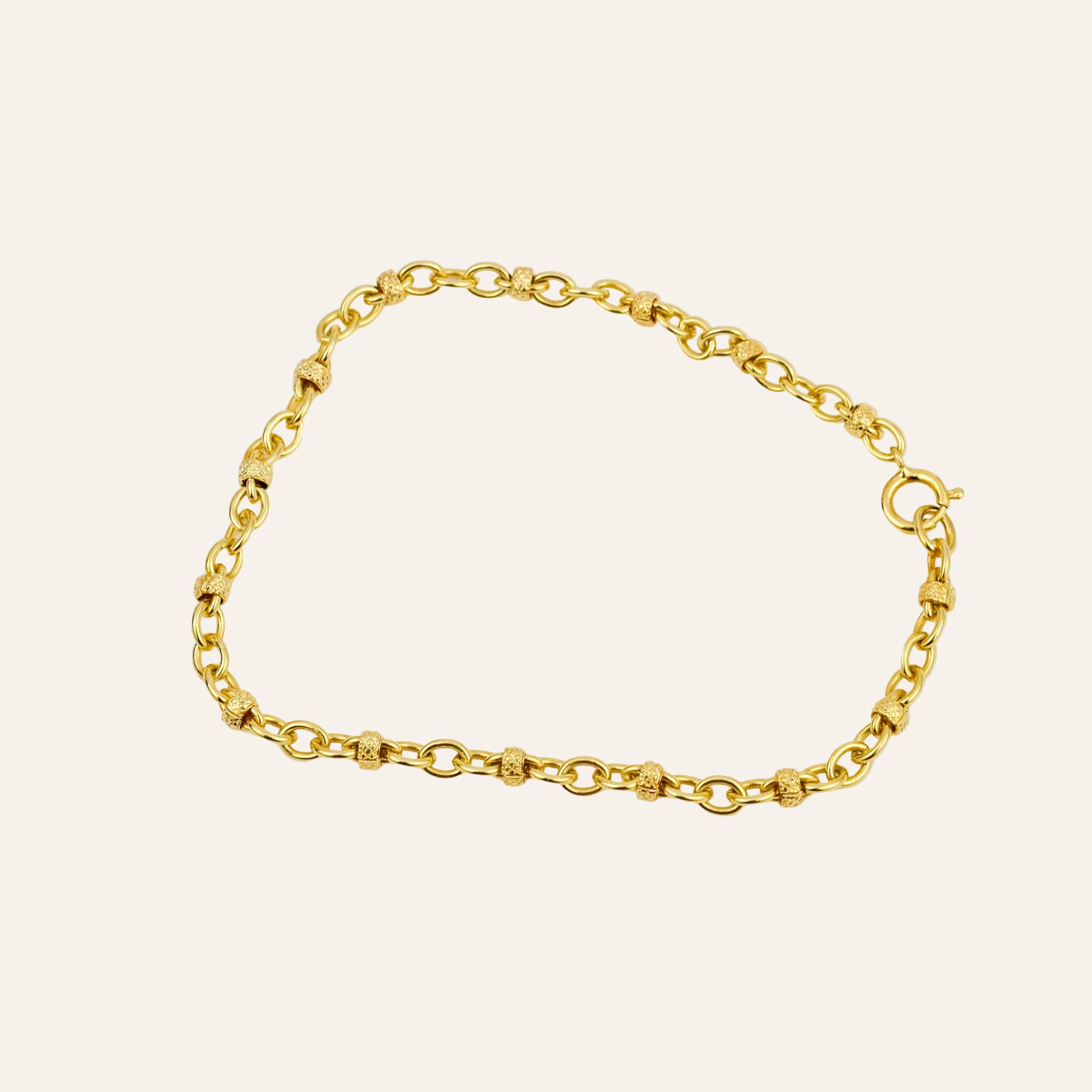 7" Rolo & Bead Bracelet