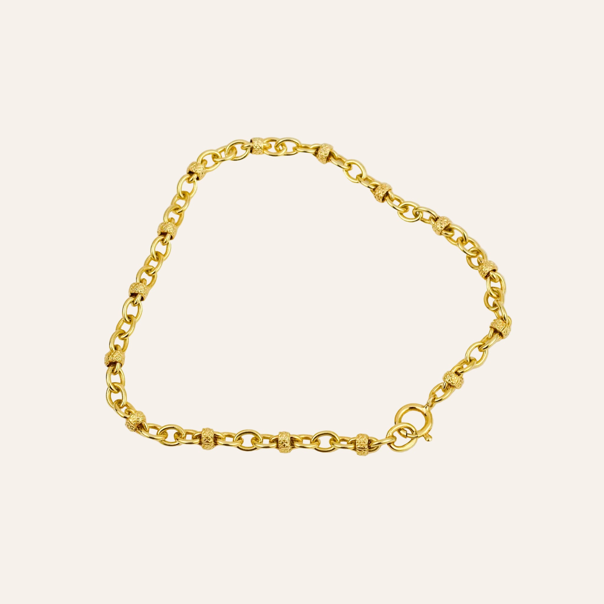 7" Rolo & Bead Bracelet