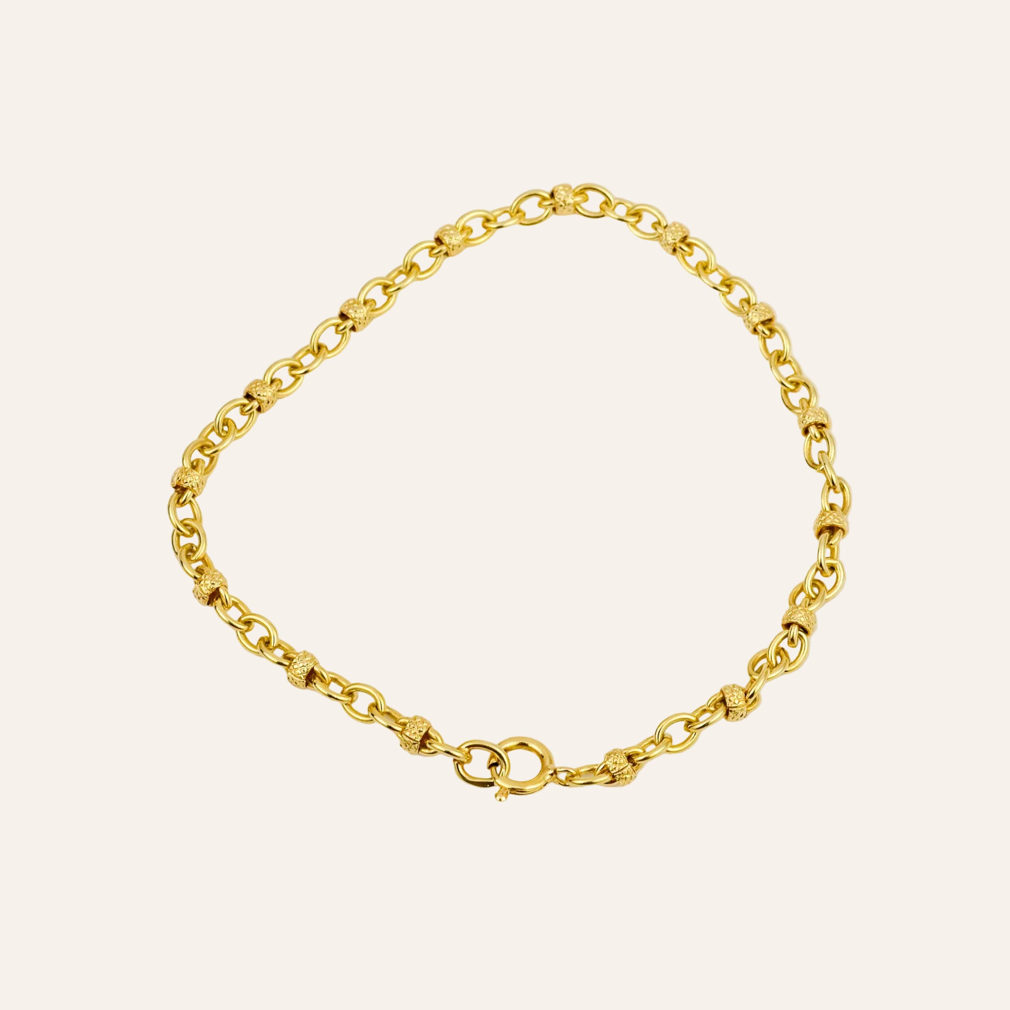 7" Rolo & Bead Bracelet