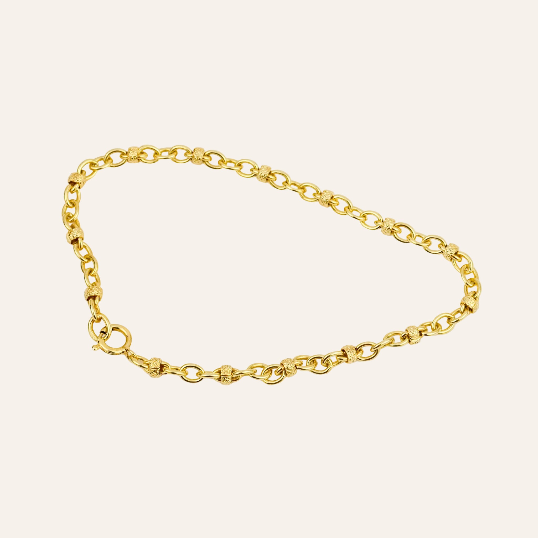 7" Rolo & Bead Bracelet