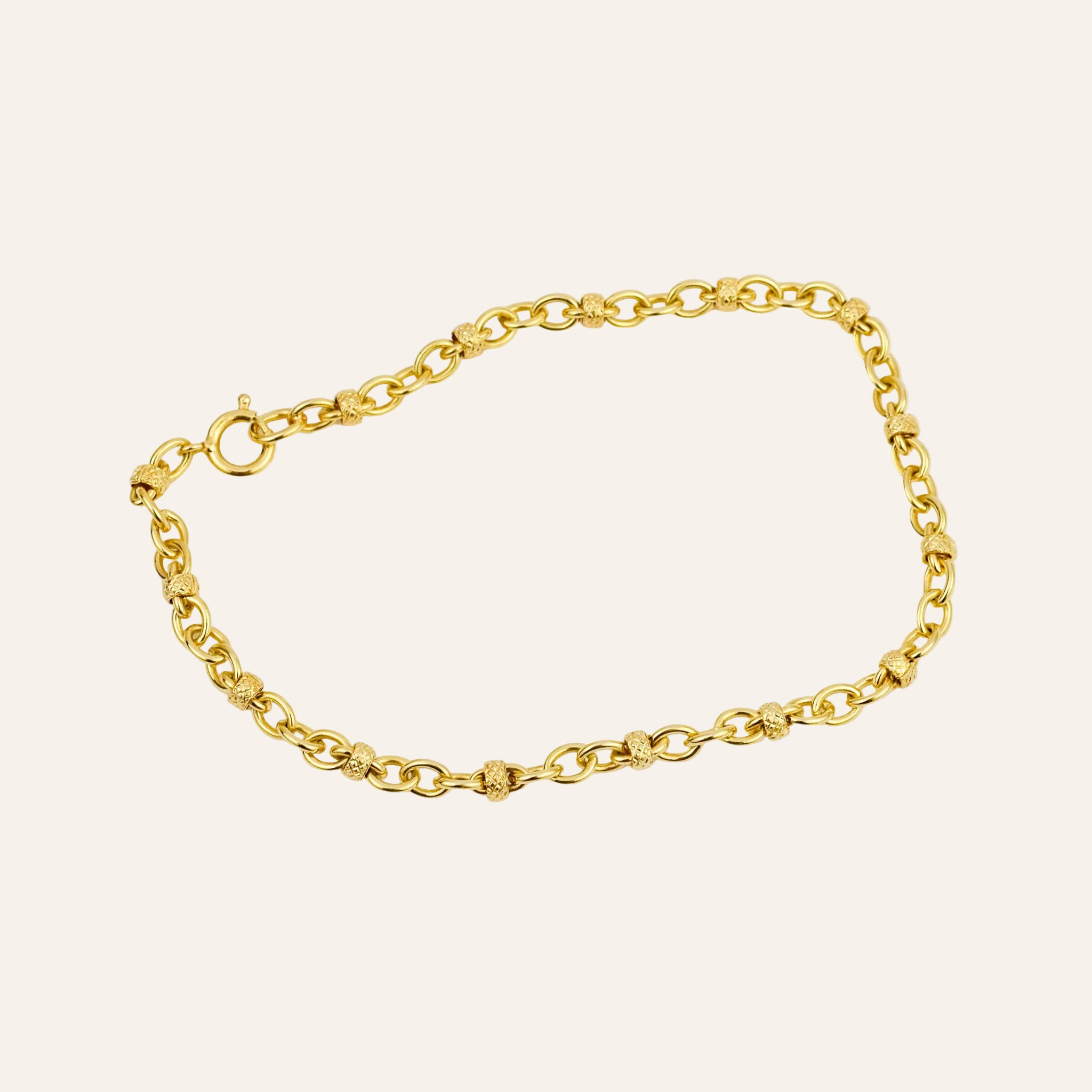 7" Rolo & Bead Bracelet