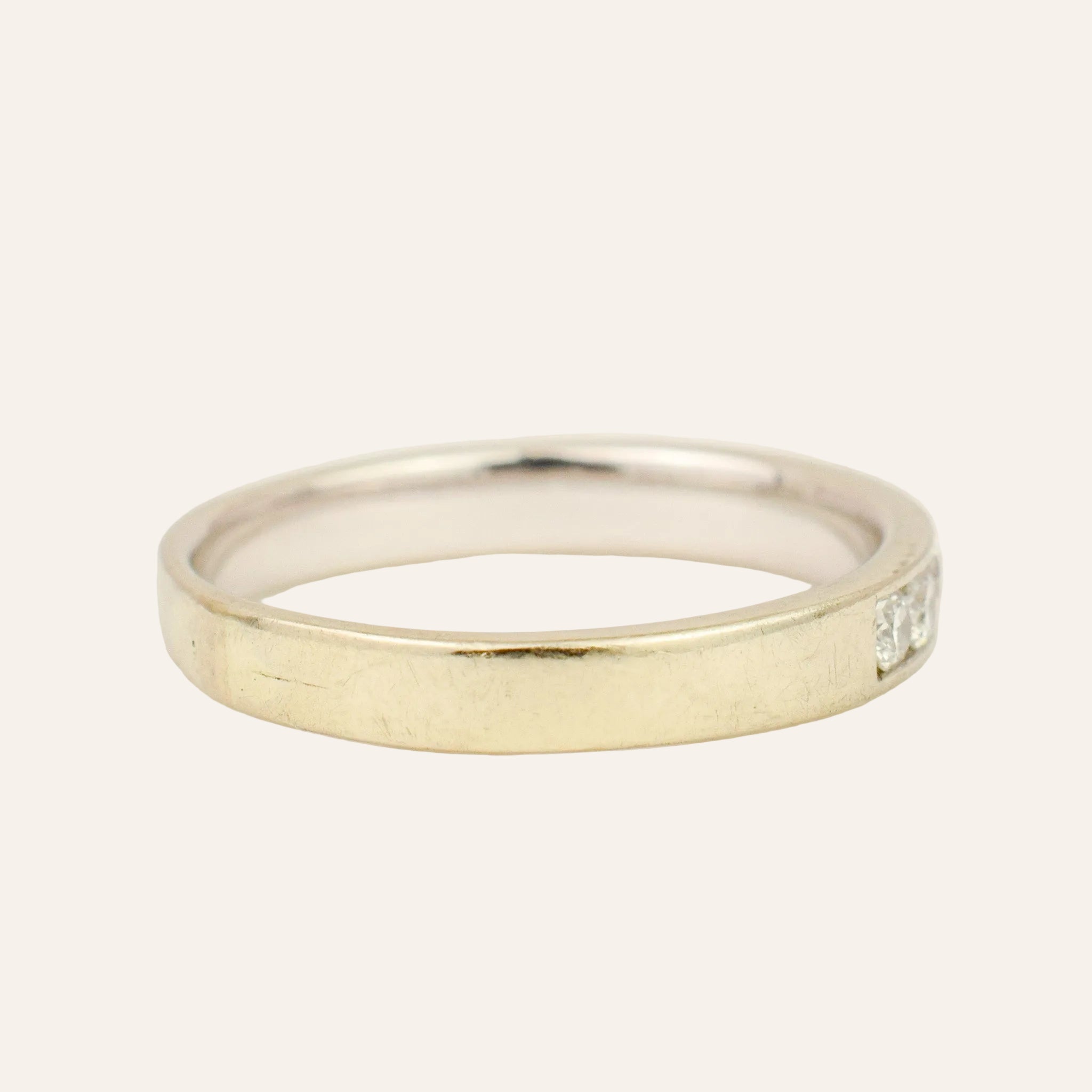 White Gold Channel Set Diamond Band