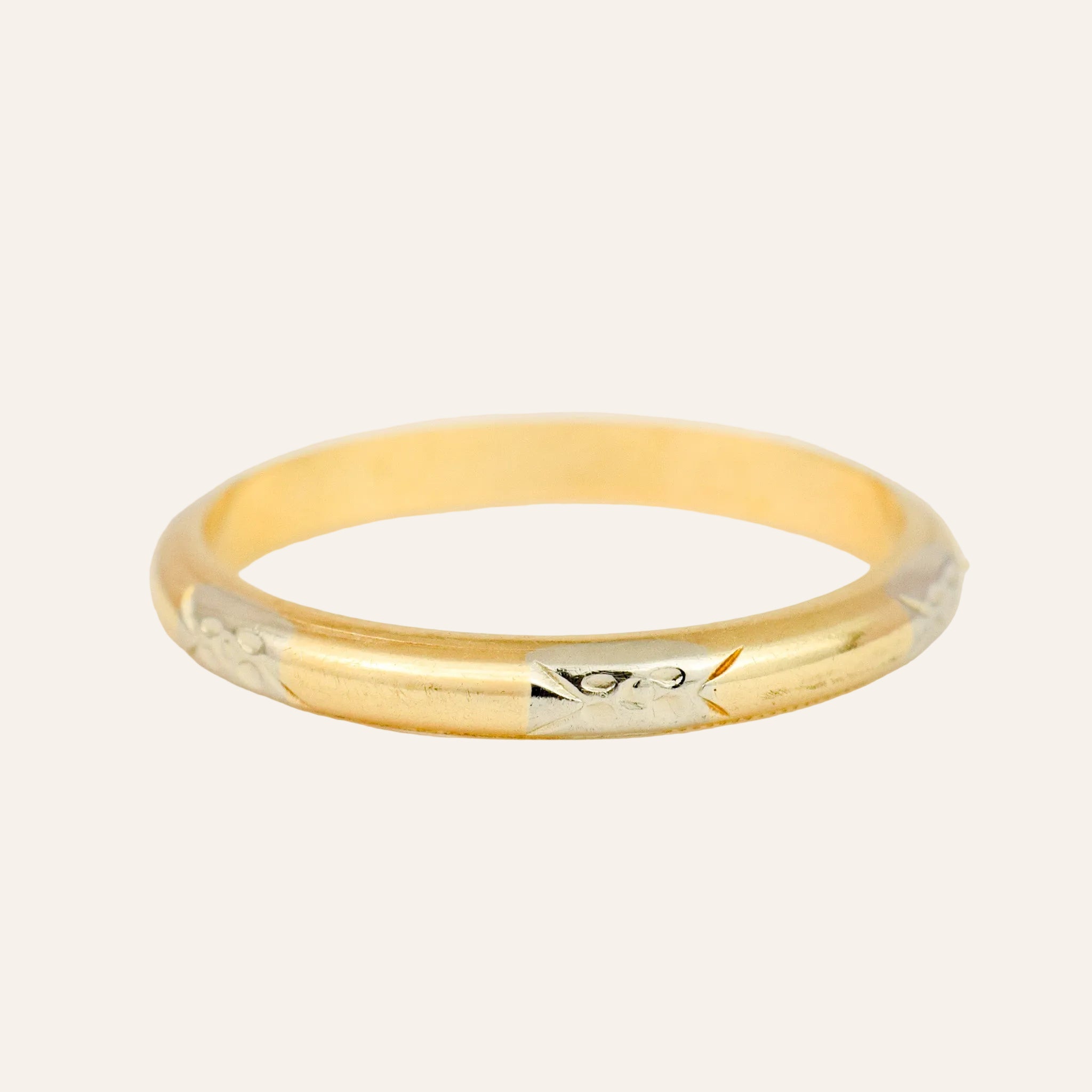 Two-toned Orange Blossom Band