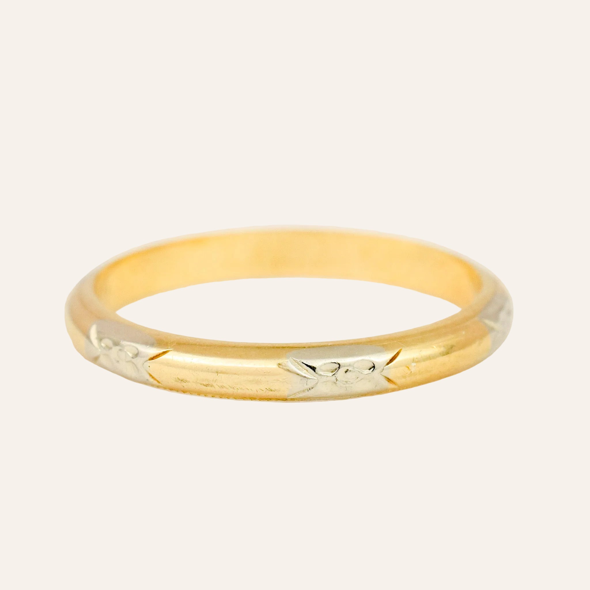 Two-toned Orange Blossom Band