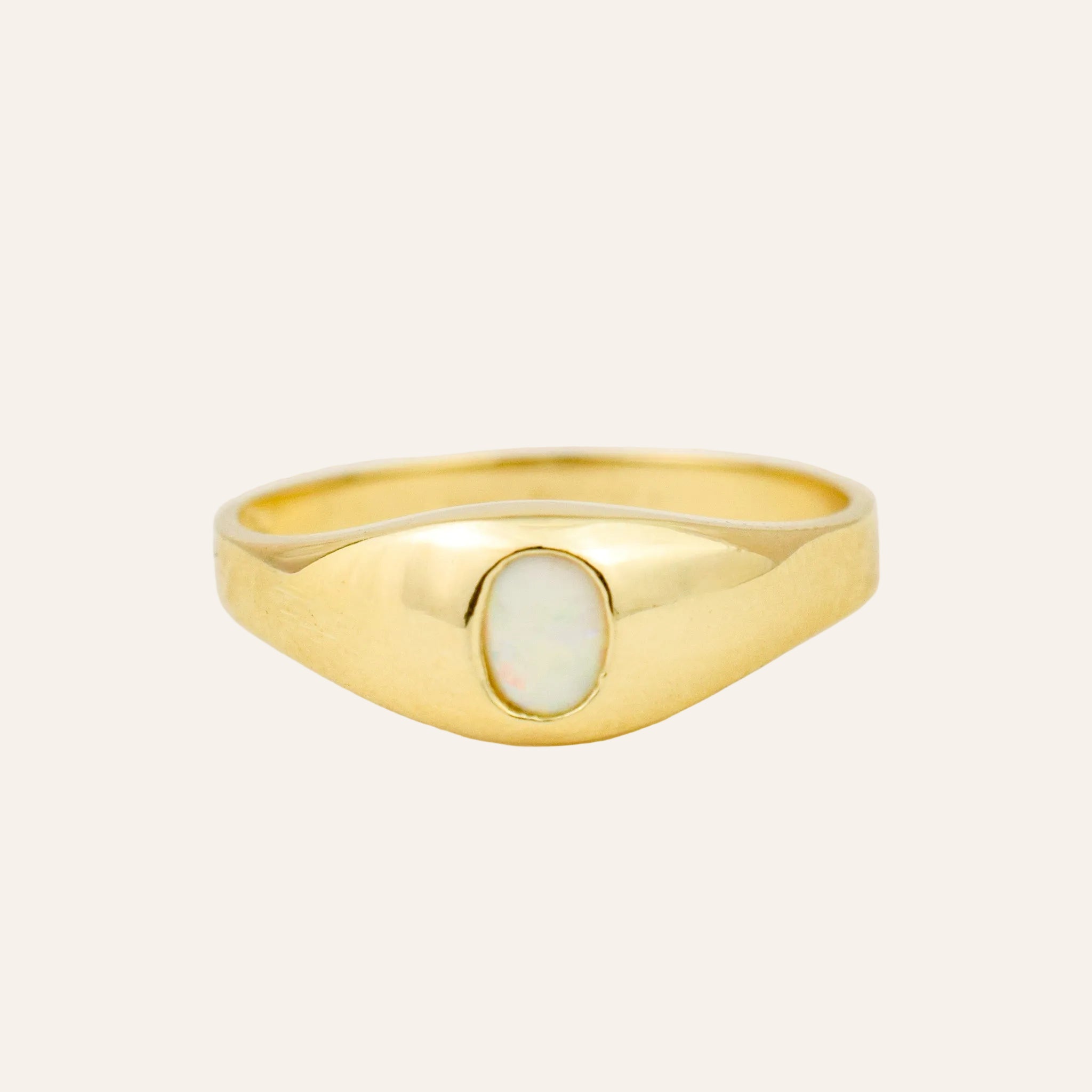 Opal Pinky Ring