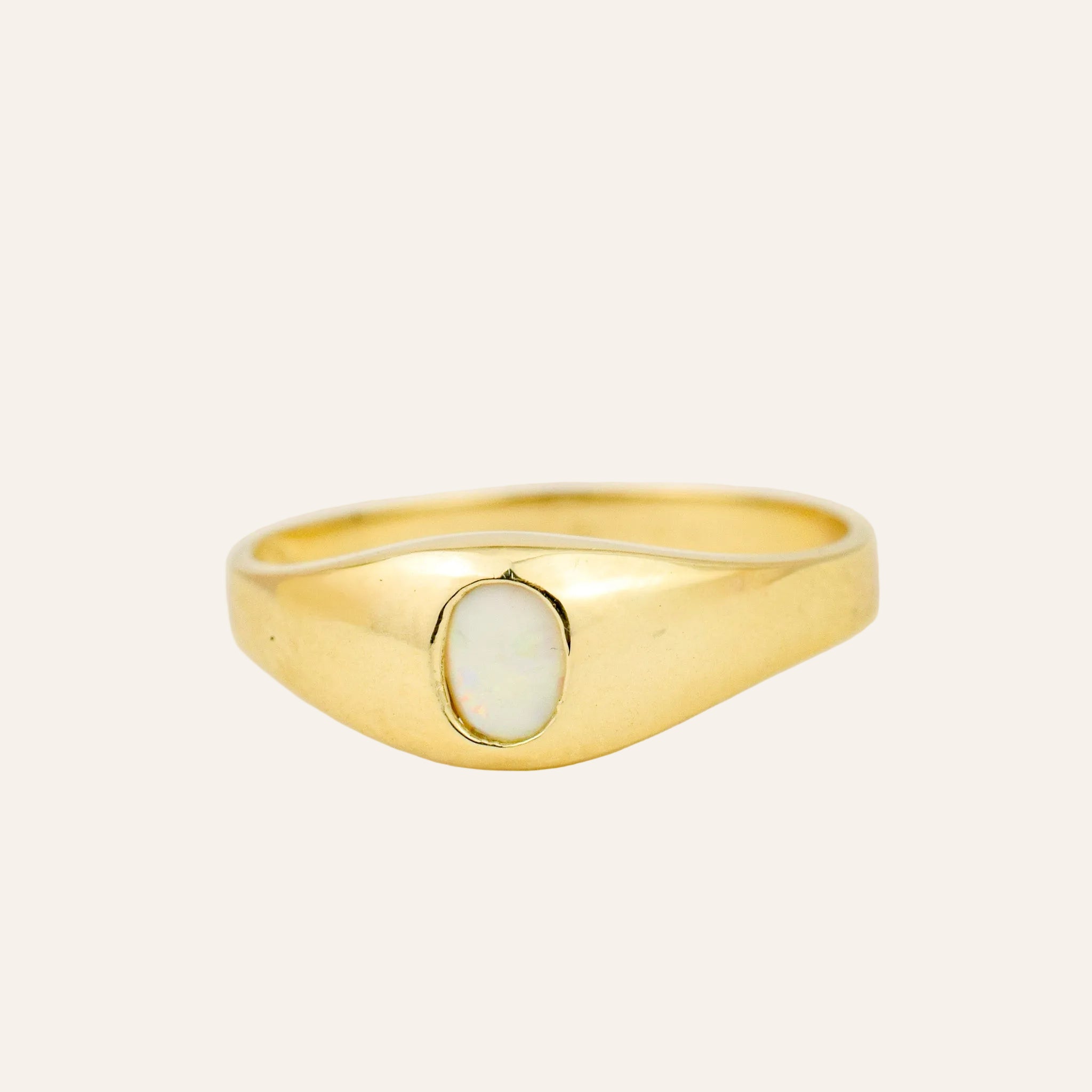 Opal Pinky Ring