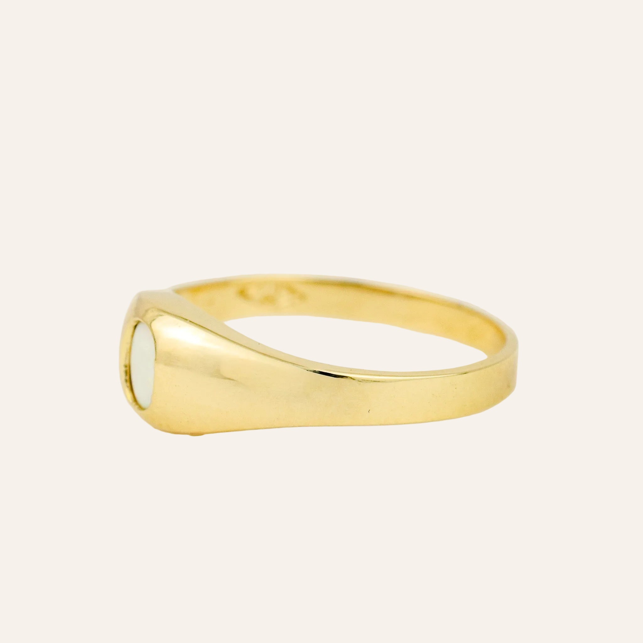 Opal Pinky Ring