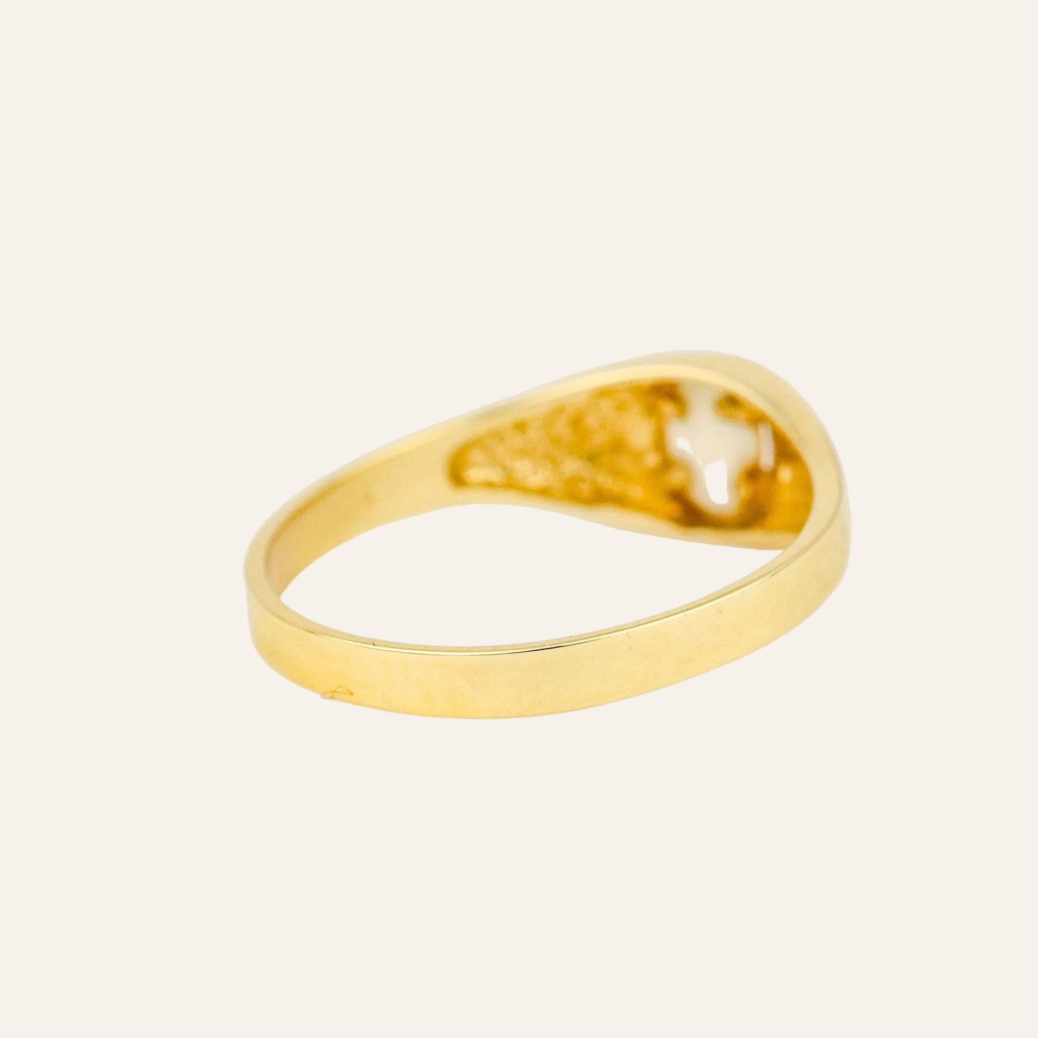 Opal Pinky Ring