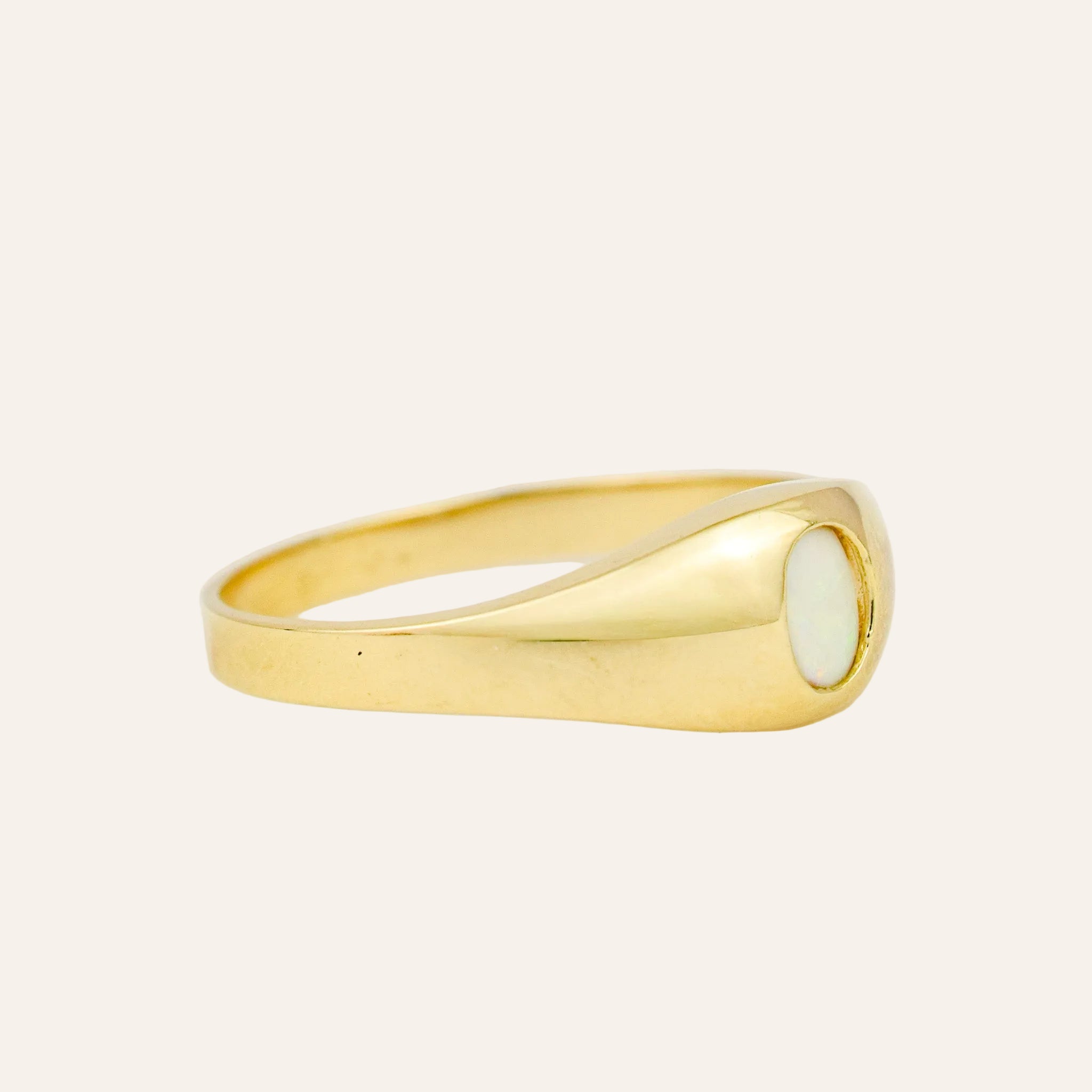 Opal Pinky Ring
