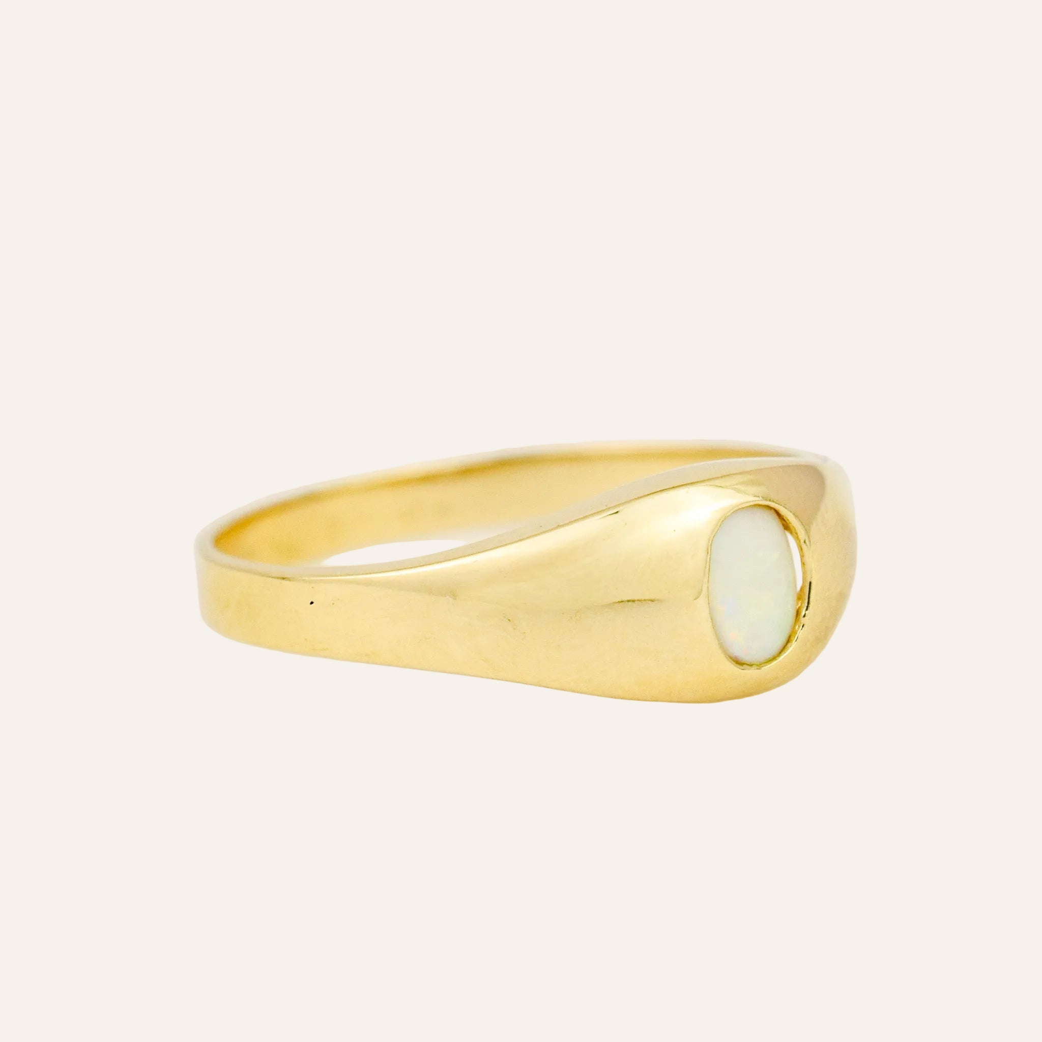 Opal Pinky Ring