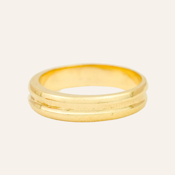 3.8mm Double Gold Band