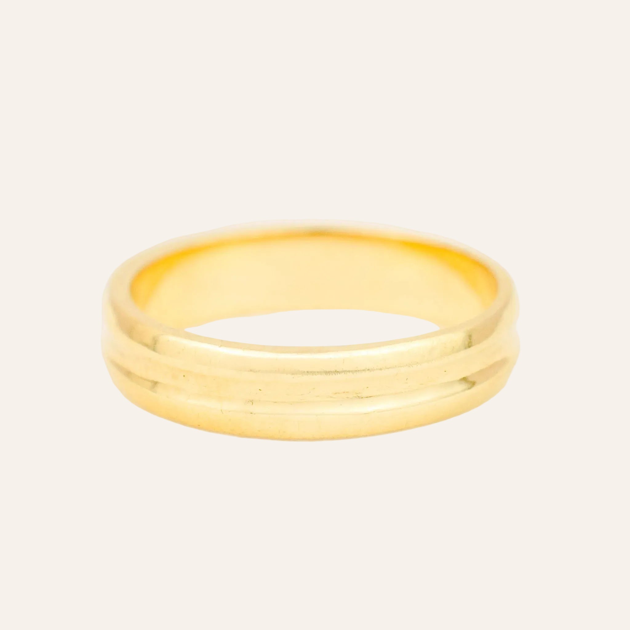 3.8mm Double Gold Band
