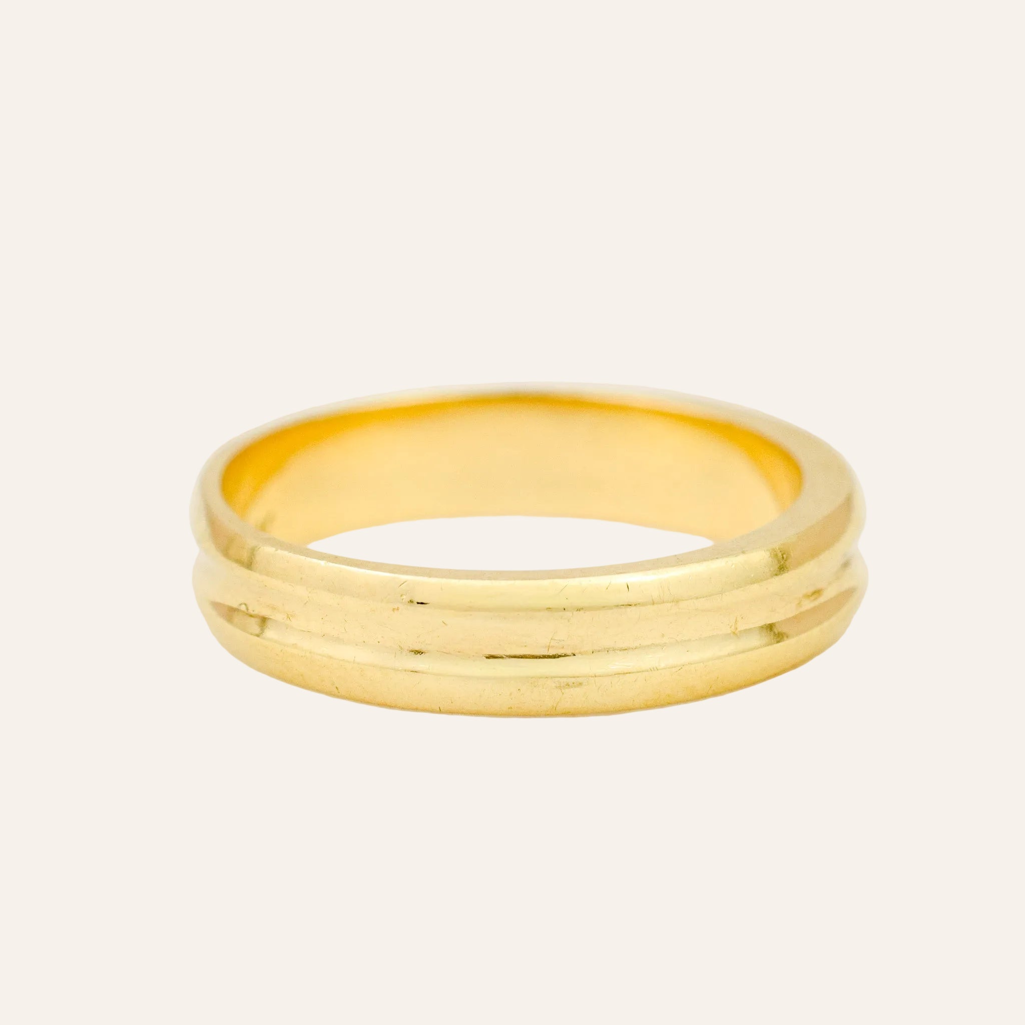 3.8mm Double Gold Band