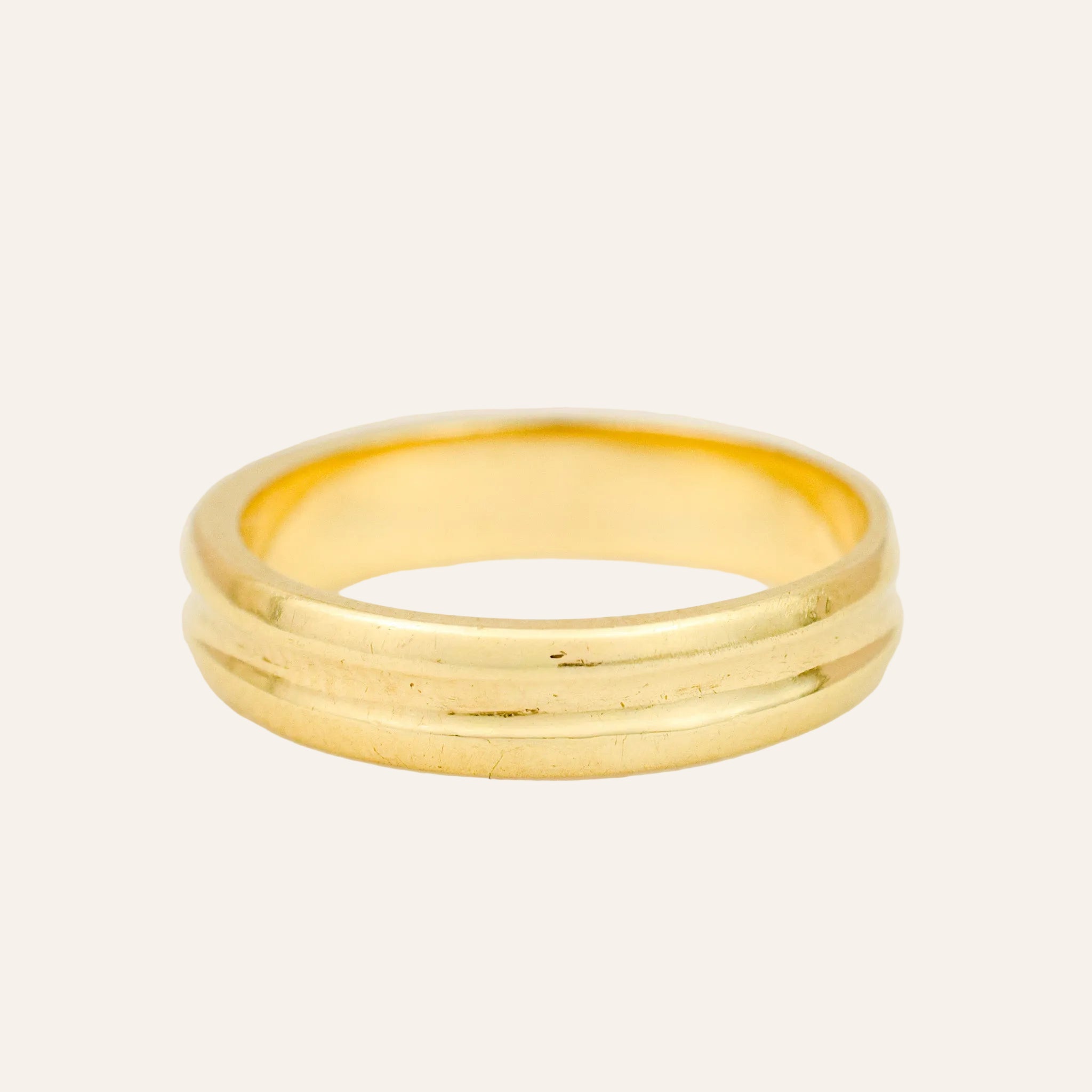 3.8mm Double Gold Band