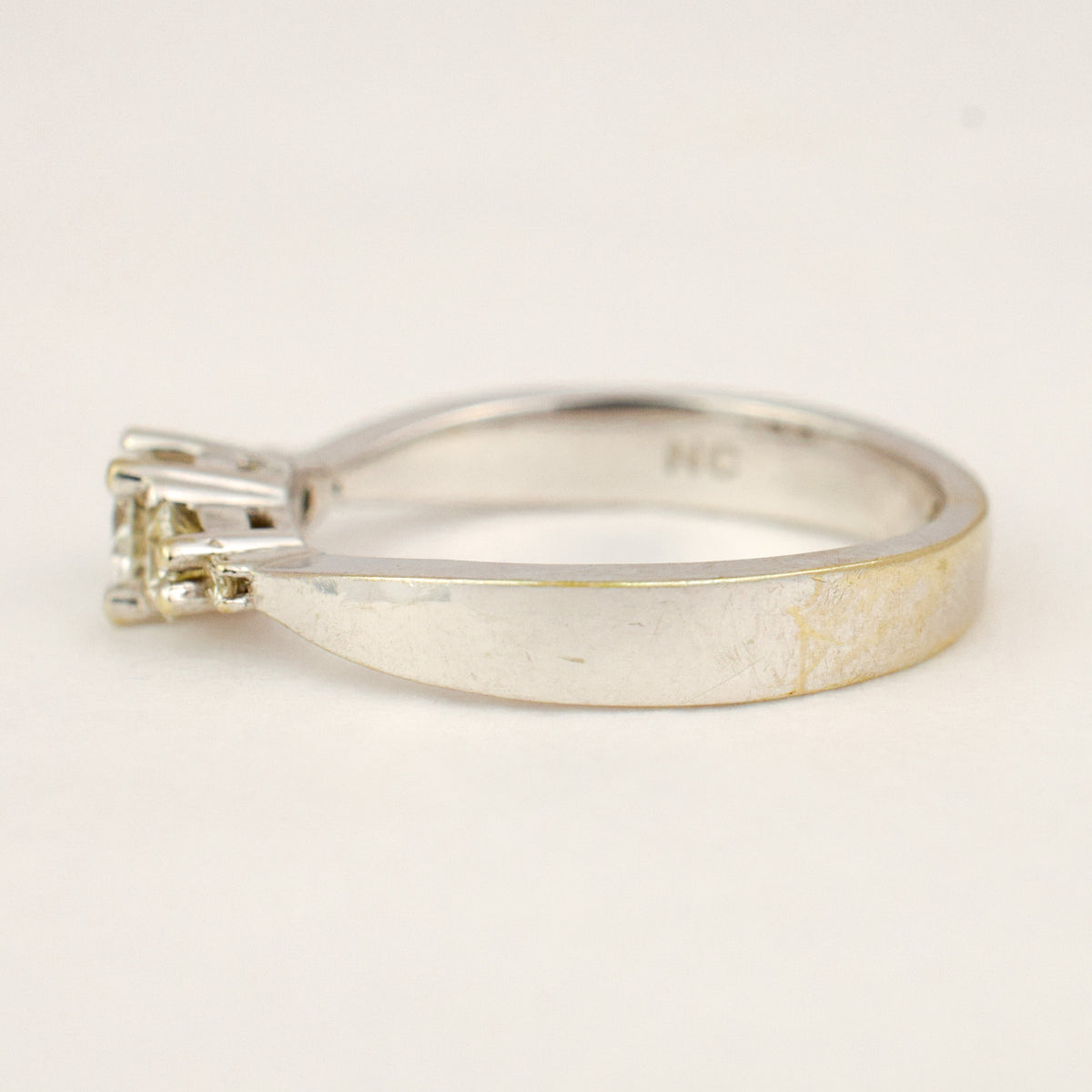 White Gold Five Stone Diamond Ring