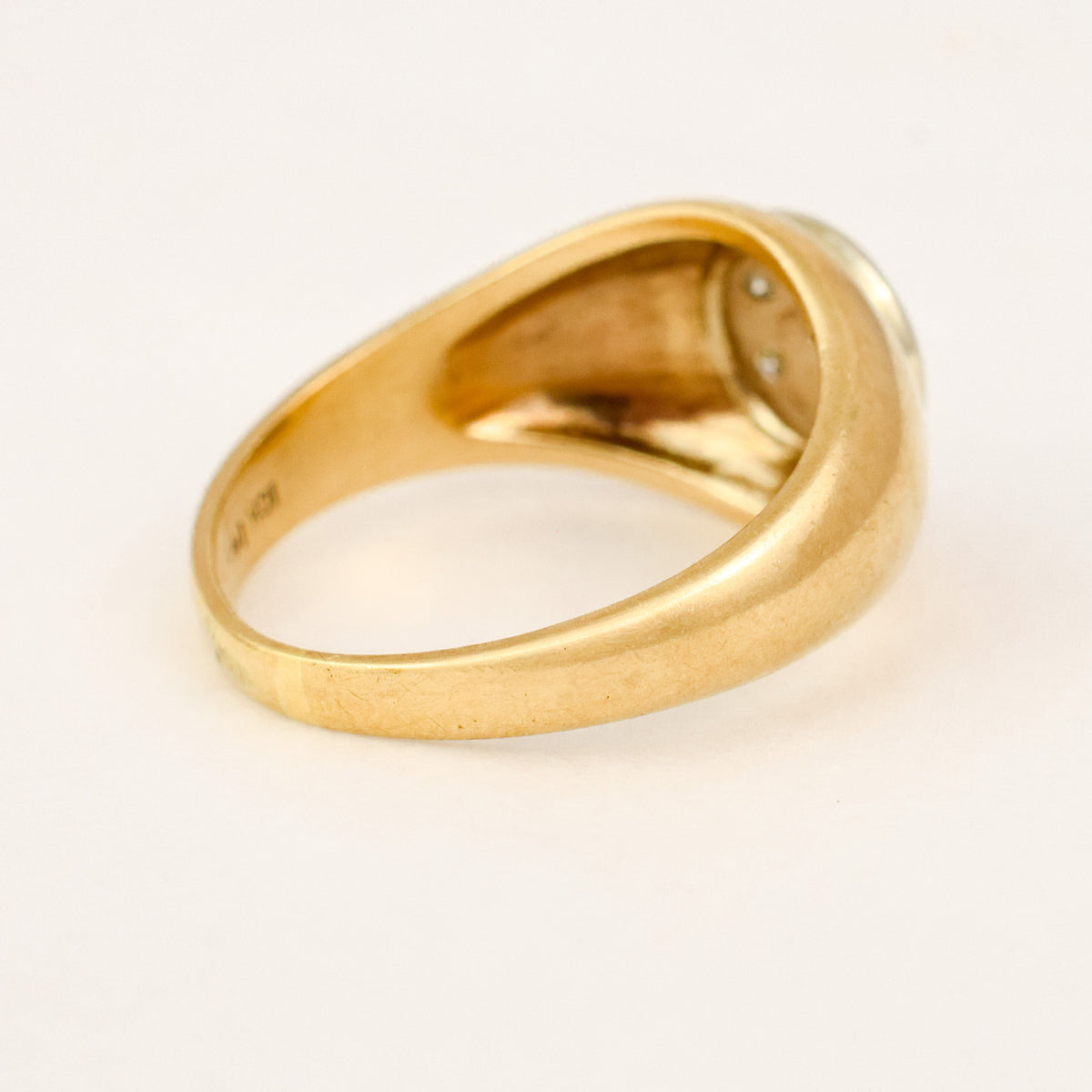 Diamond Cluster Signet Ring