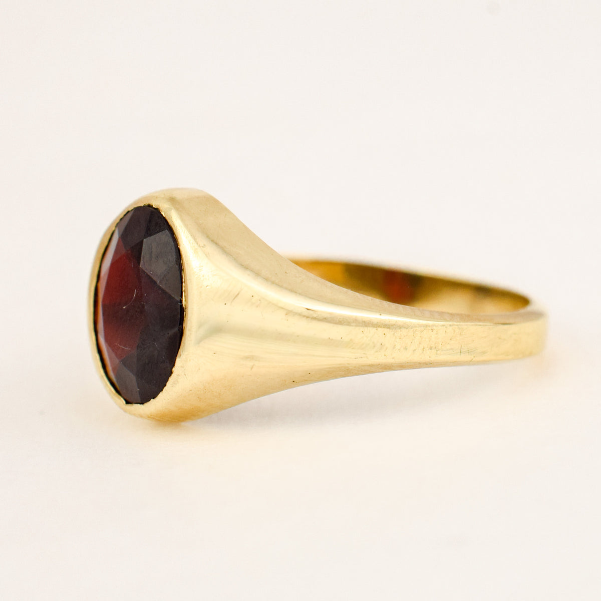 Garnet Signet Ring