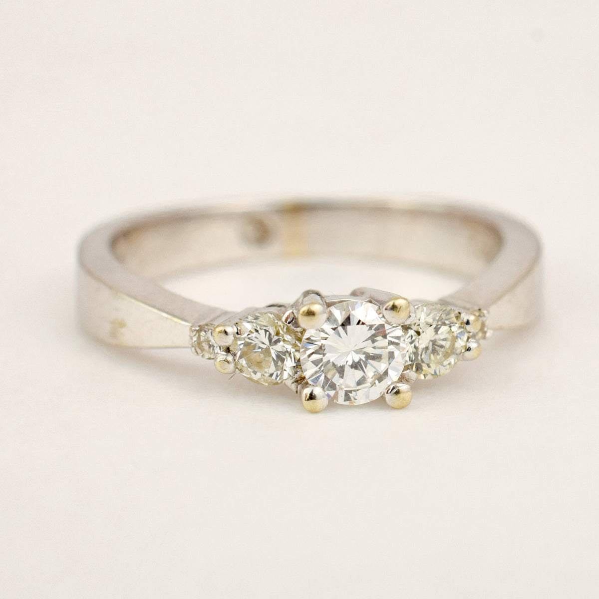 White Gold Five Stone Diamond Ring