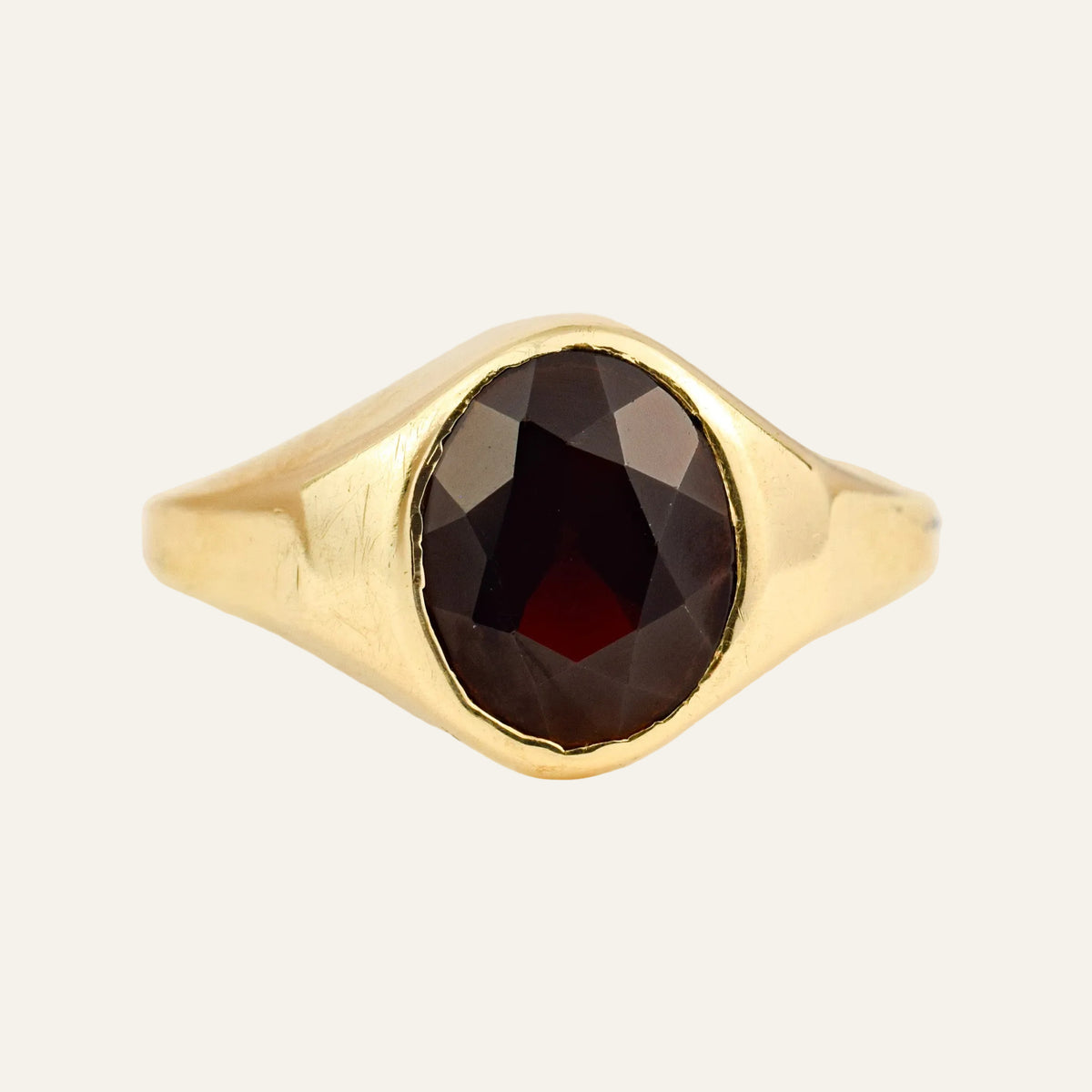 Garnet Signet Ring