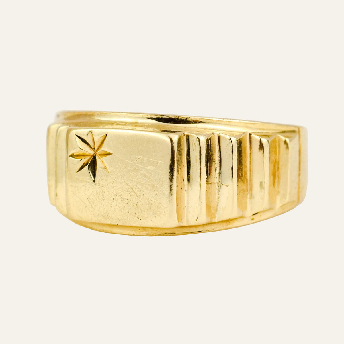 Staircase Signet Ring