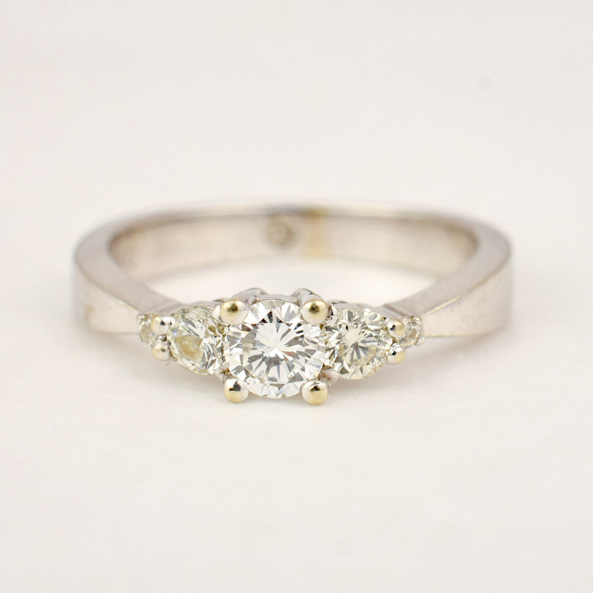 White Gold Five Stone Diamond Ring