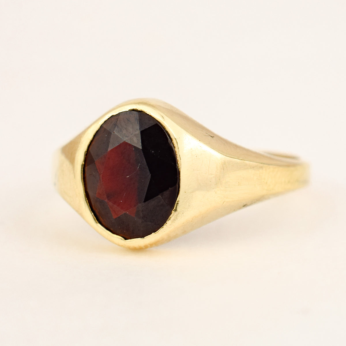 Garnet Signet Ring