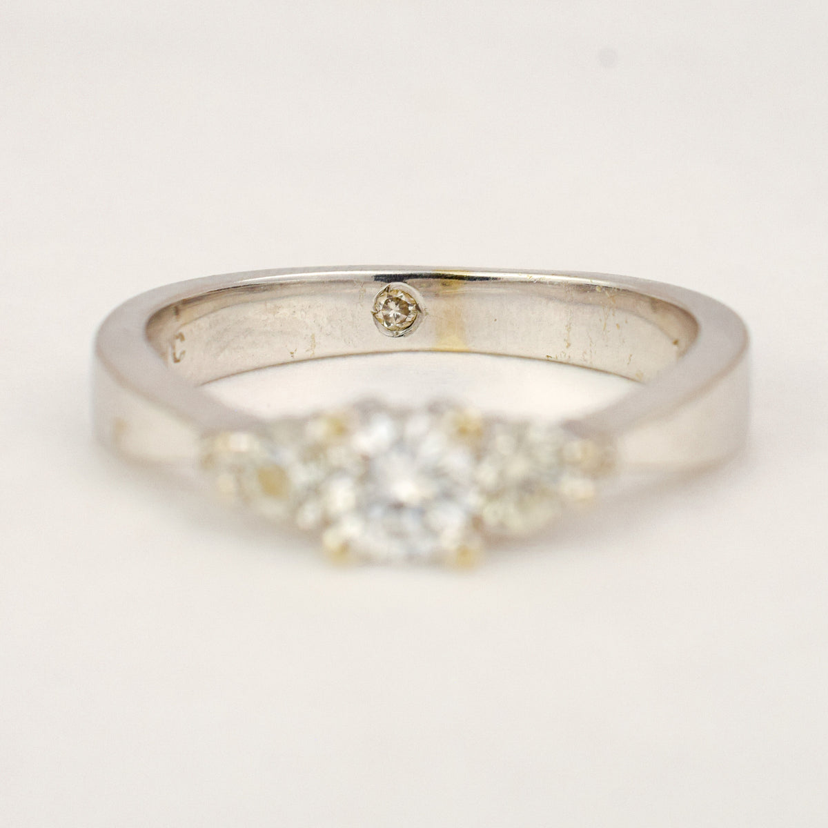 White Gold Five Stone Diamond Ring
