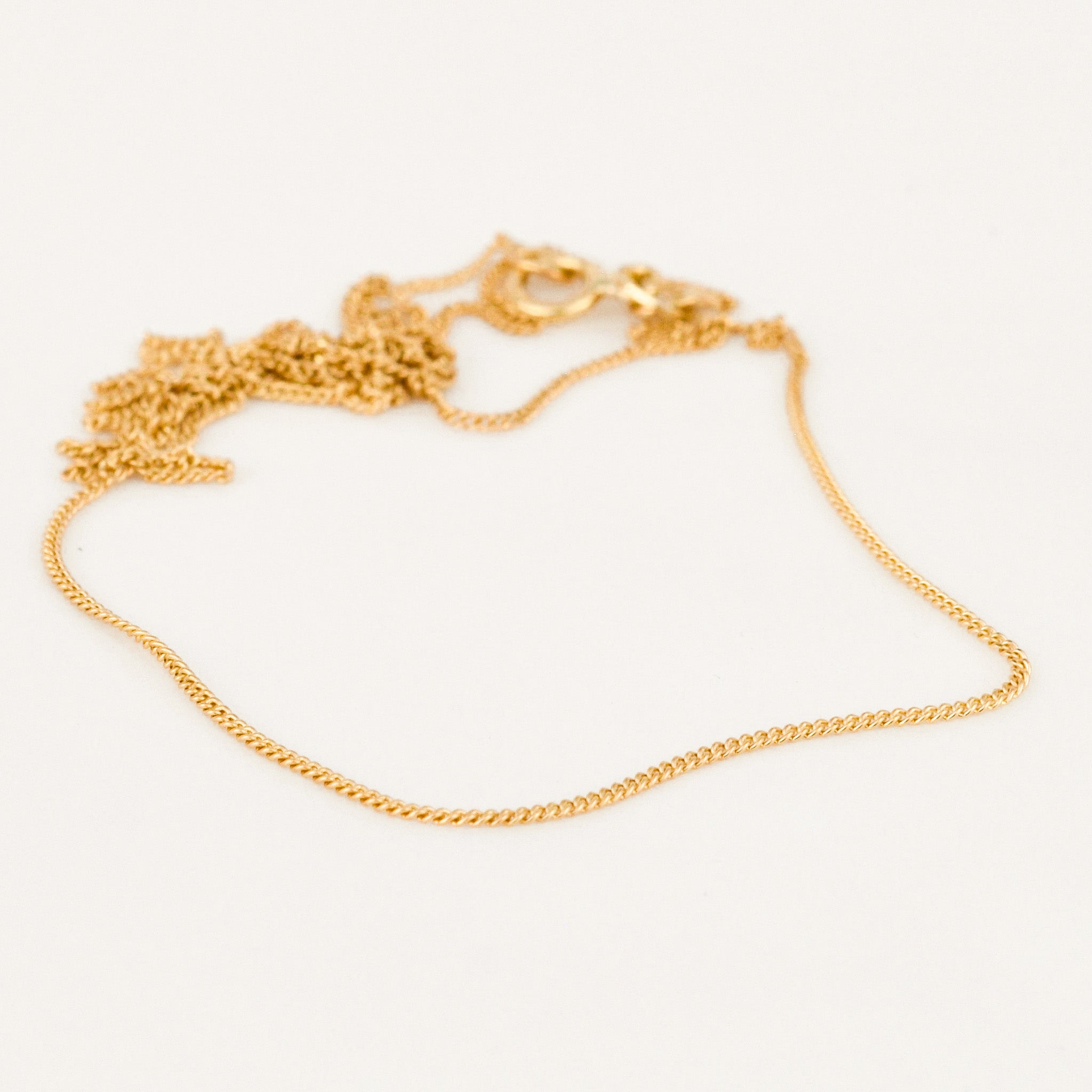 vintage 20" gold Dainty Curb Chain