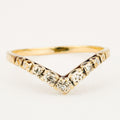 Vintage Diamond Wishbone Ring